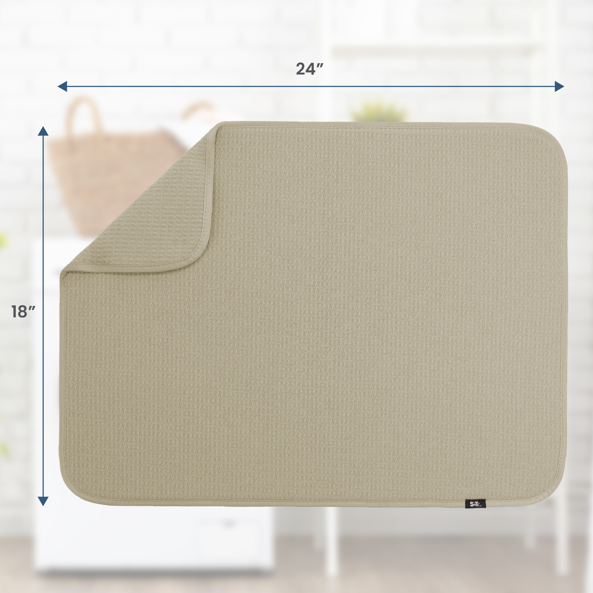XL honeycomb dish drying mat