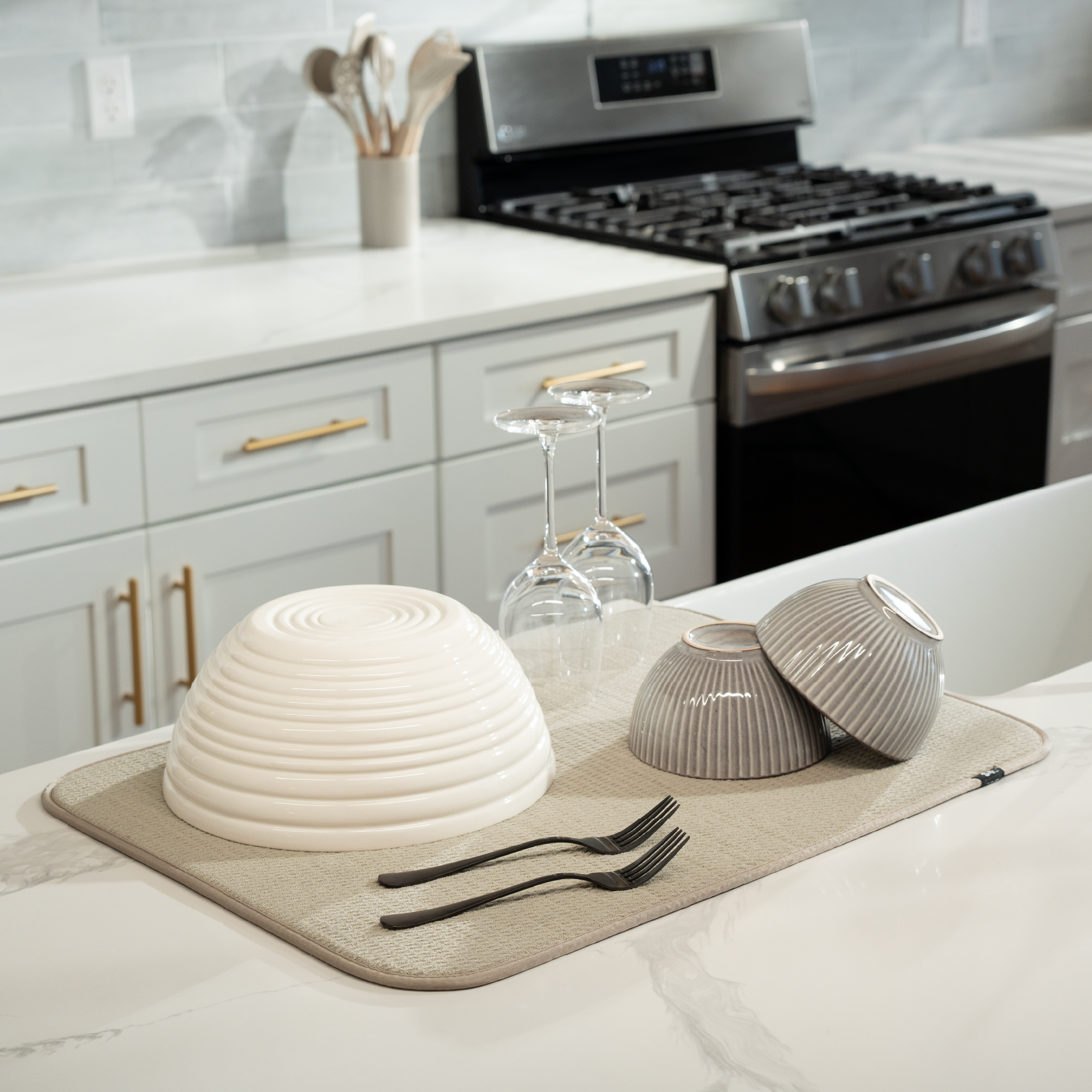 XL honeycomb dish drying mat