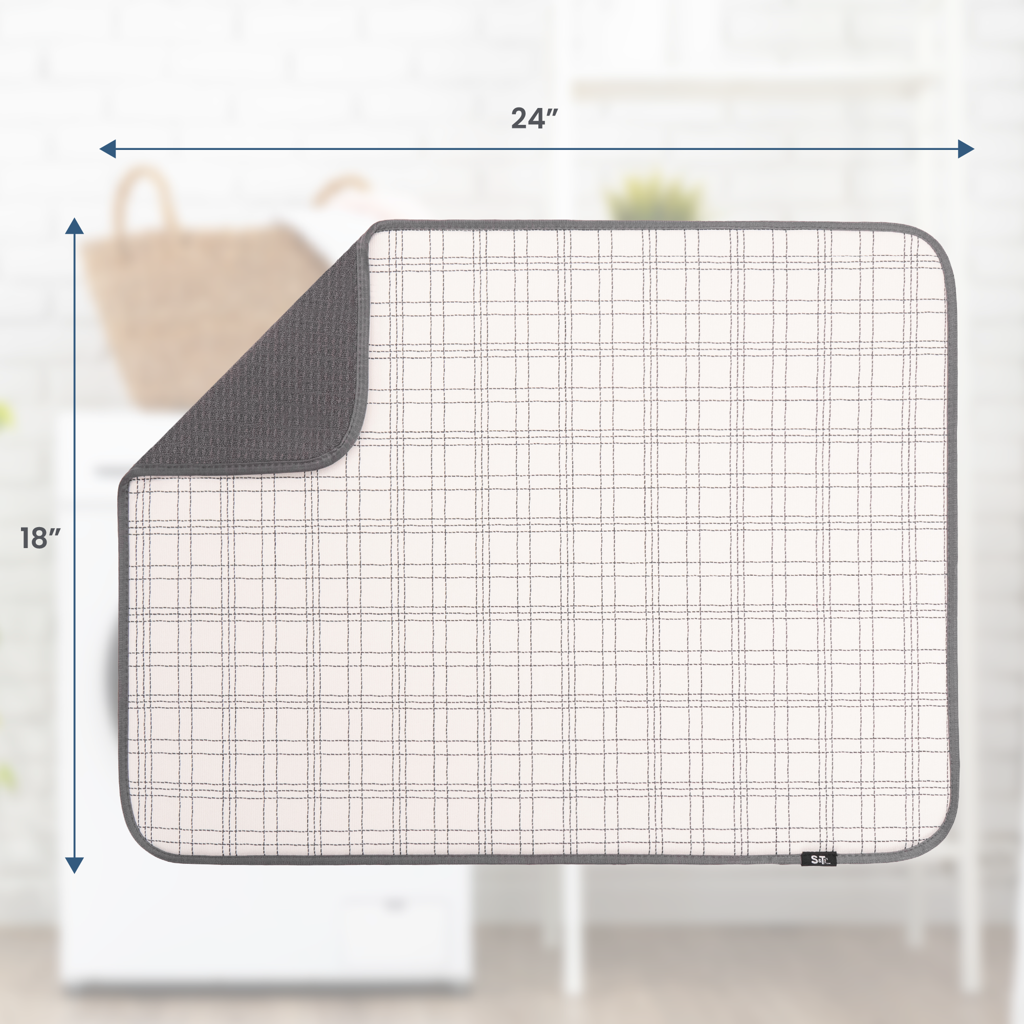 XL honeycomb dish drying mat