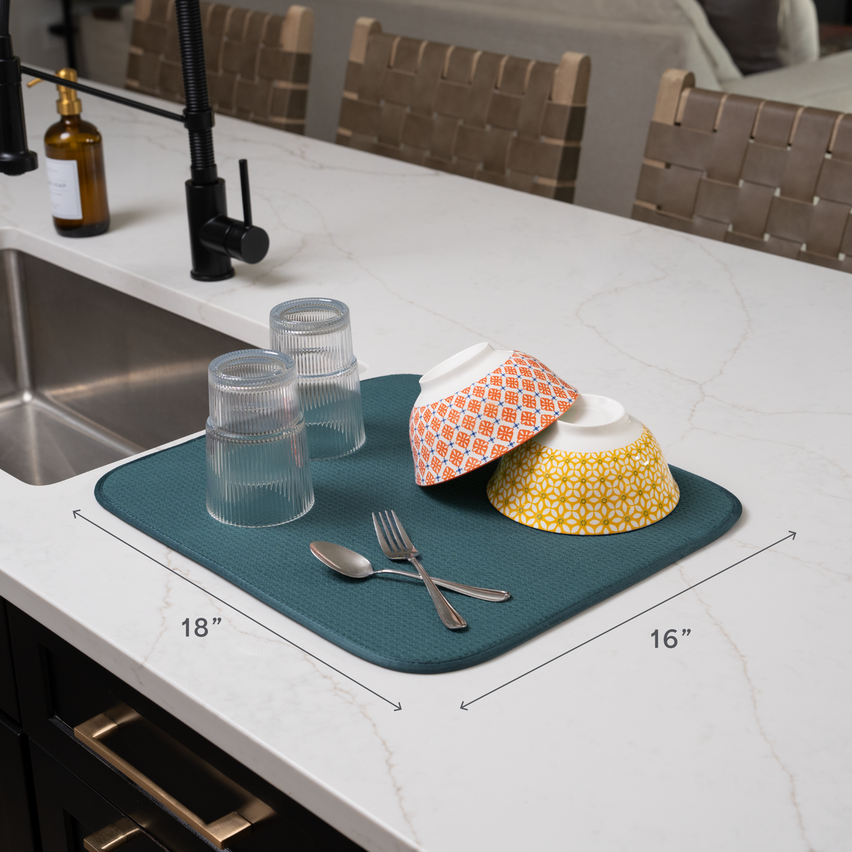 honeycomb dish drying mat