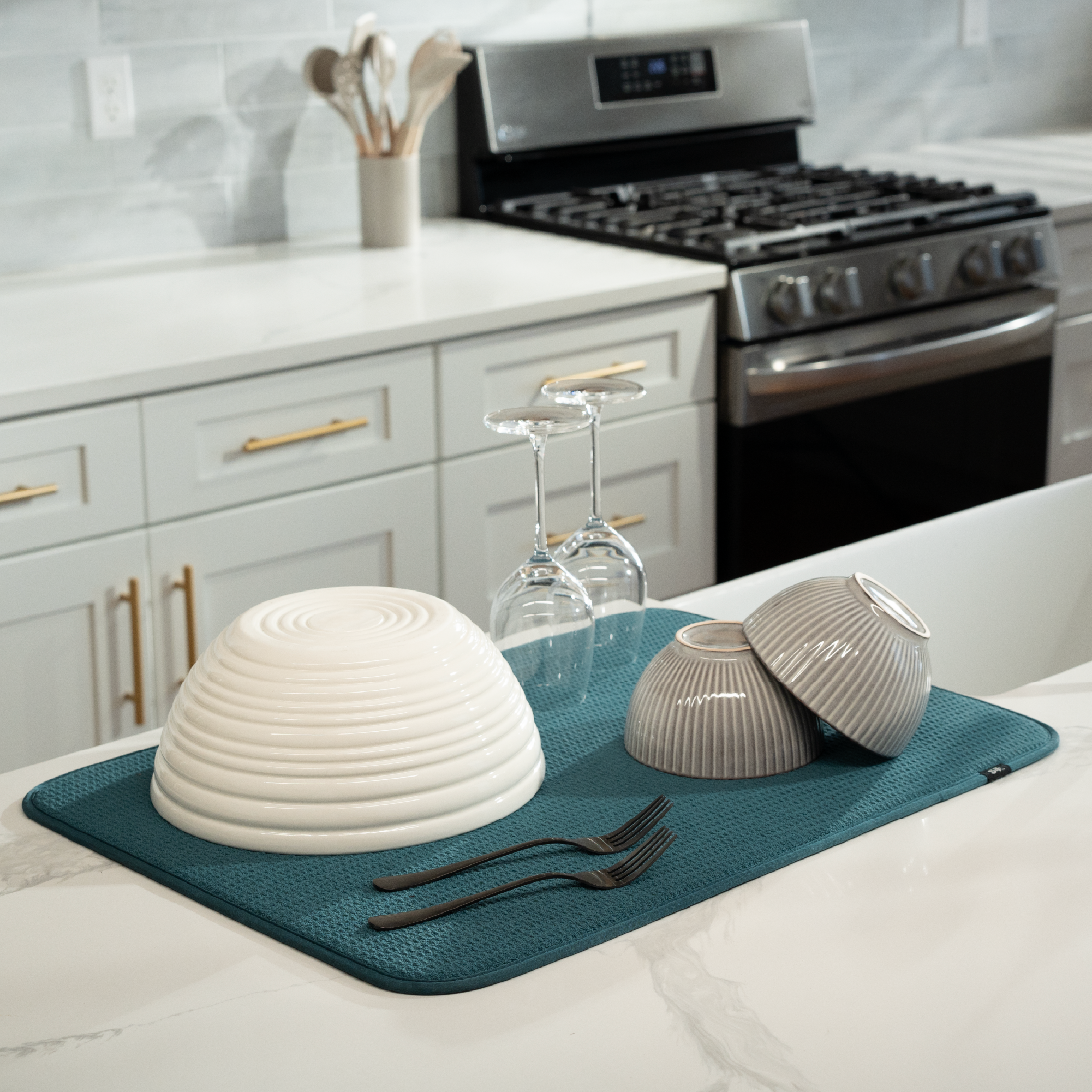 XL honeycomb dish drying mat