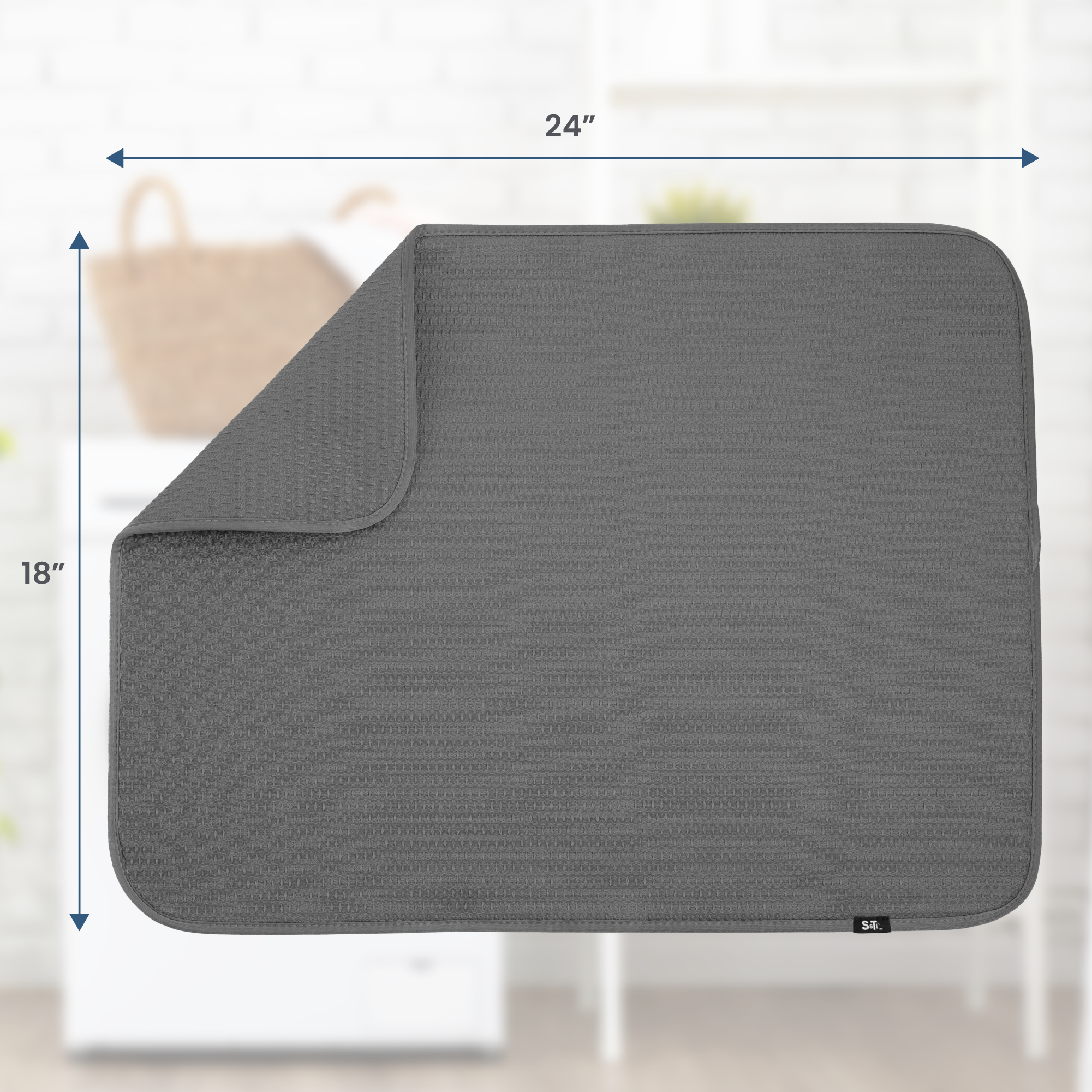 XL diamond dish drying mat