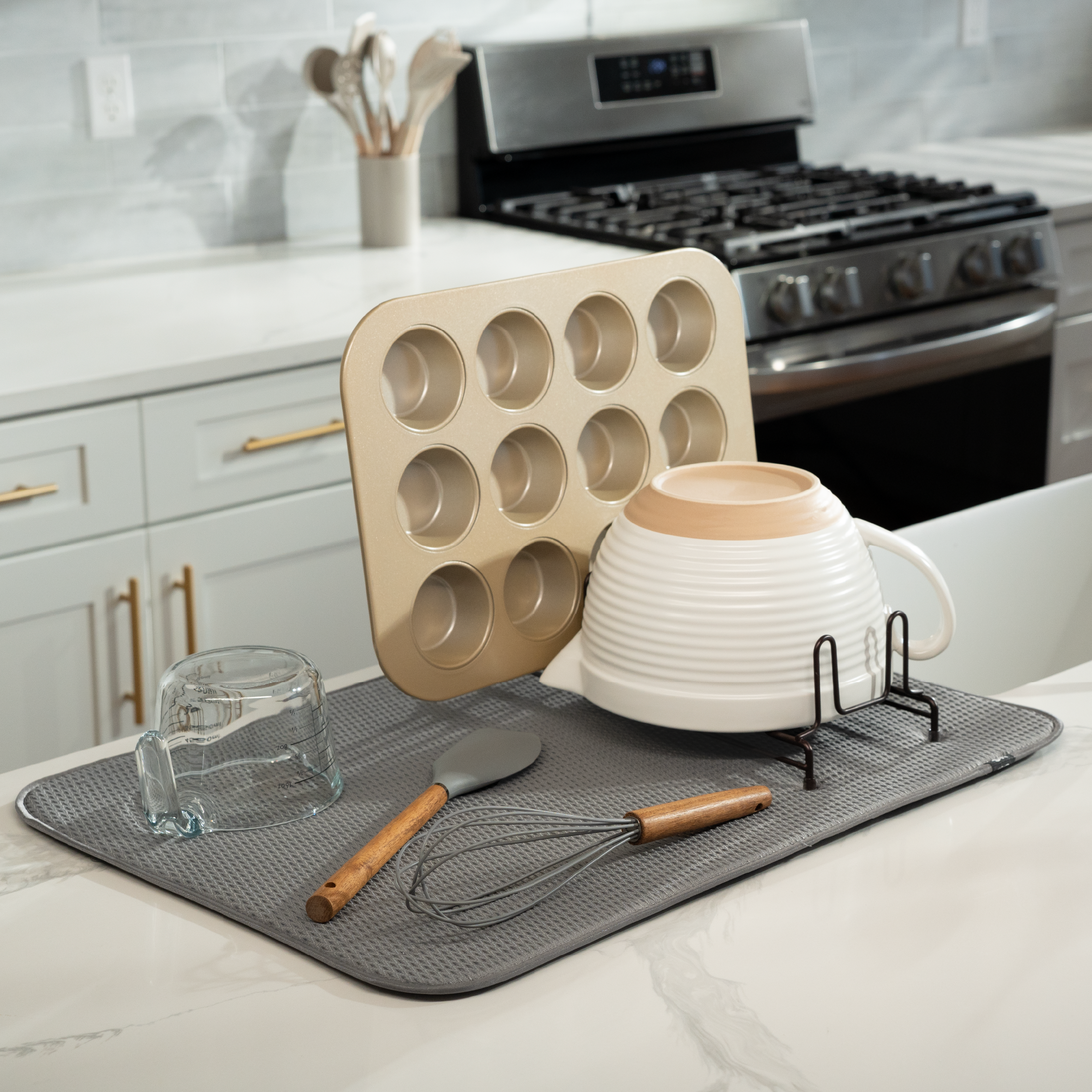 XL diamond dish drying mat