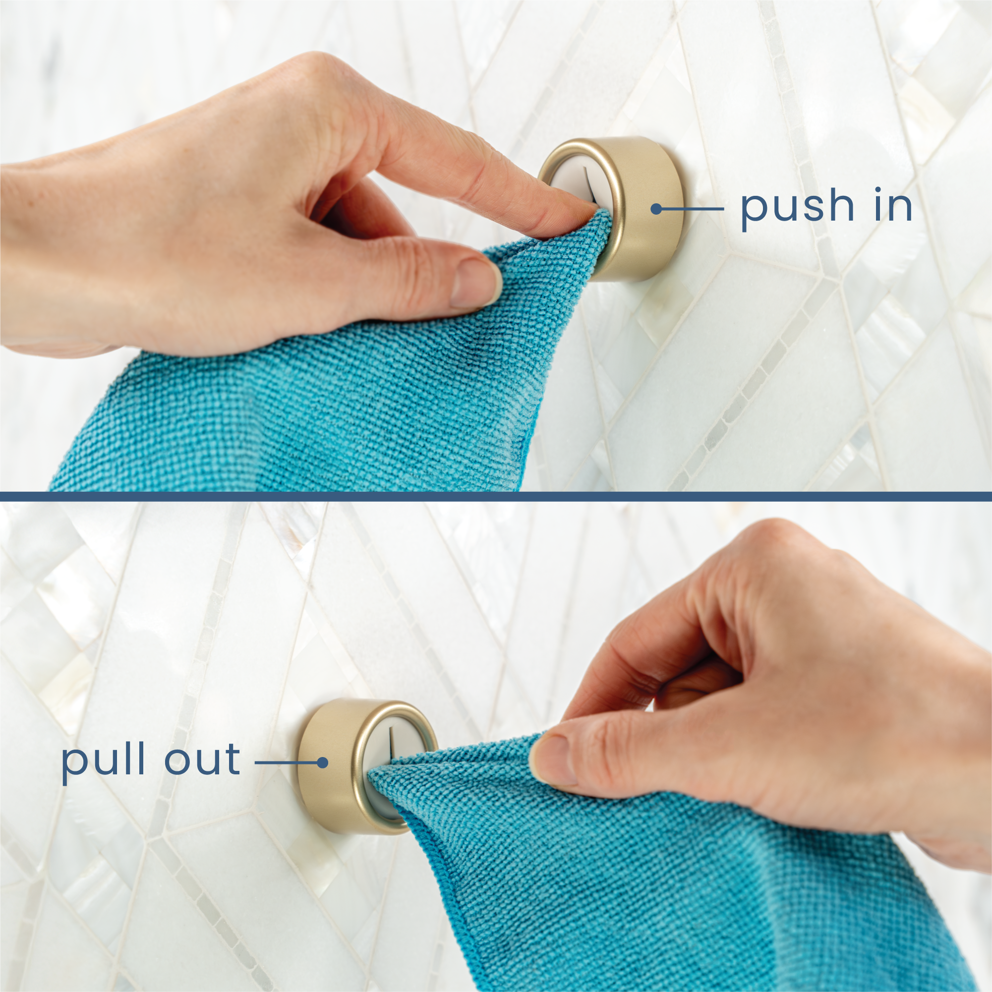 towel push hooks