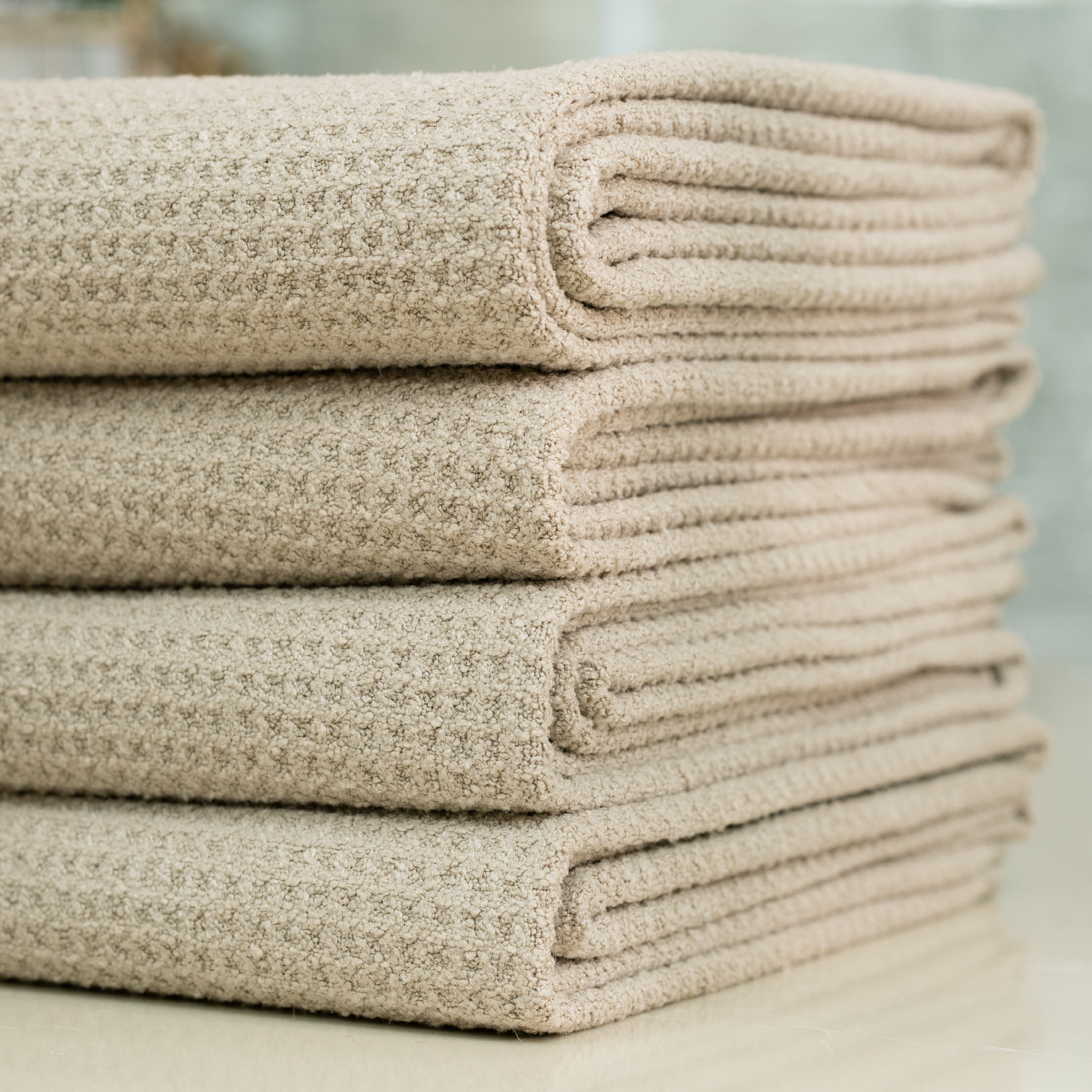 honeycomb bath towel