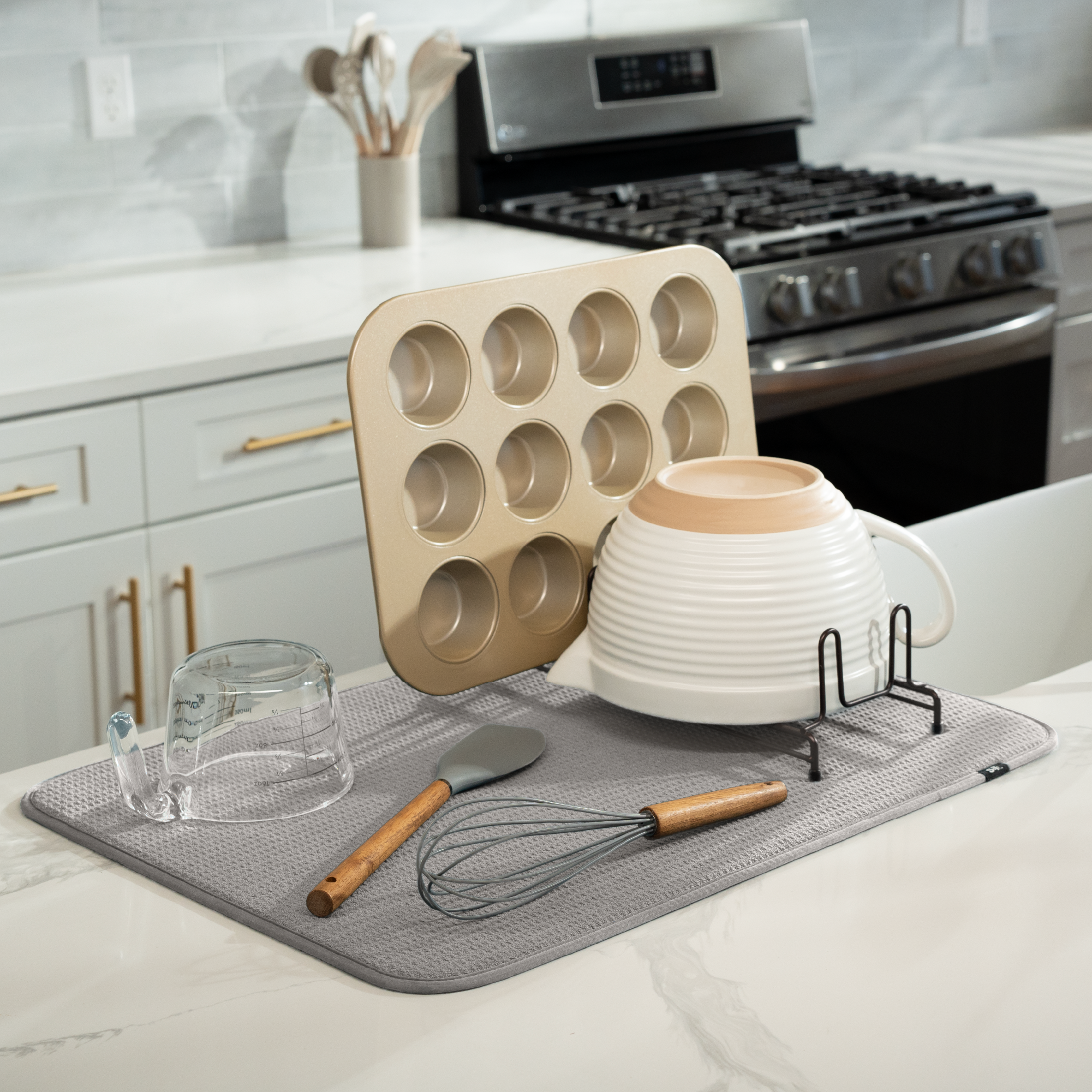 XL honeycomb dish drying mat