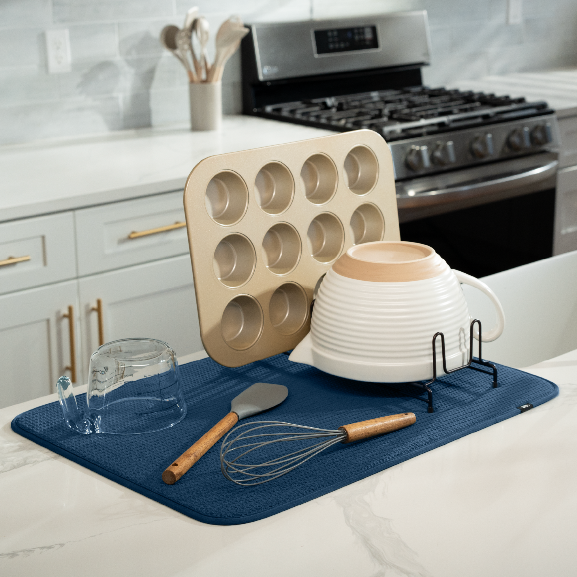 XL honeycomb dish drying mat