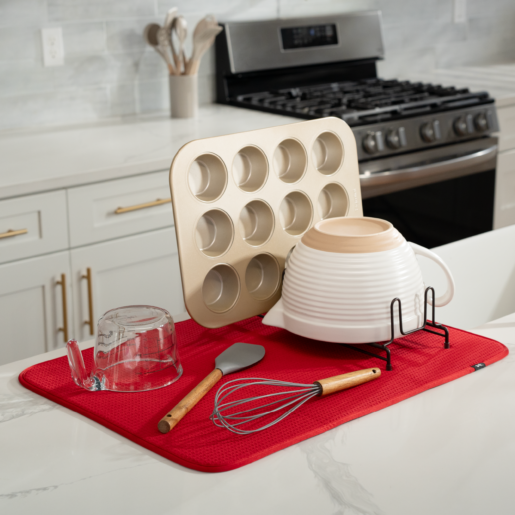 XL honeycomb dish drying mat