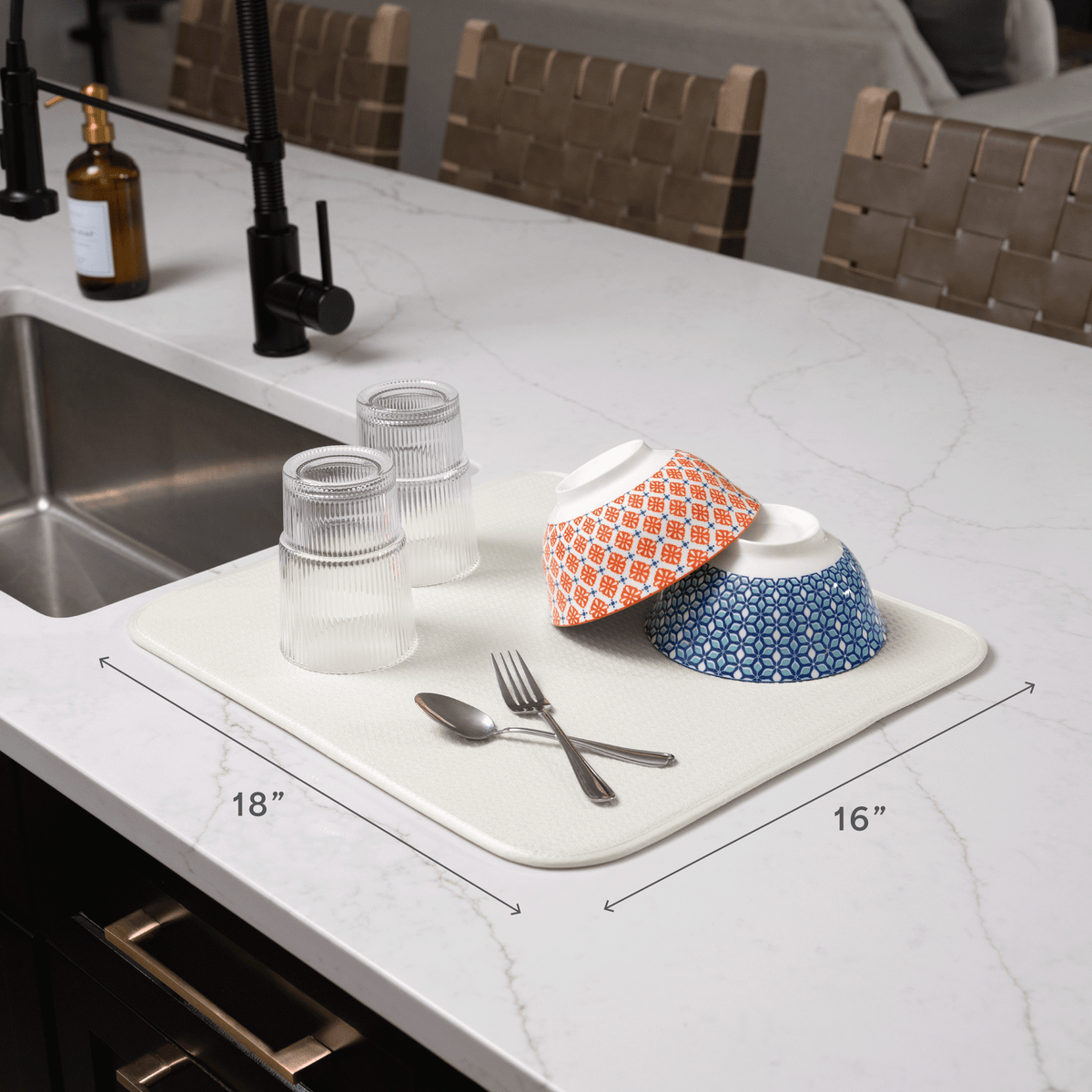 honeycomb dish drying mat