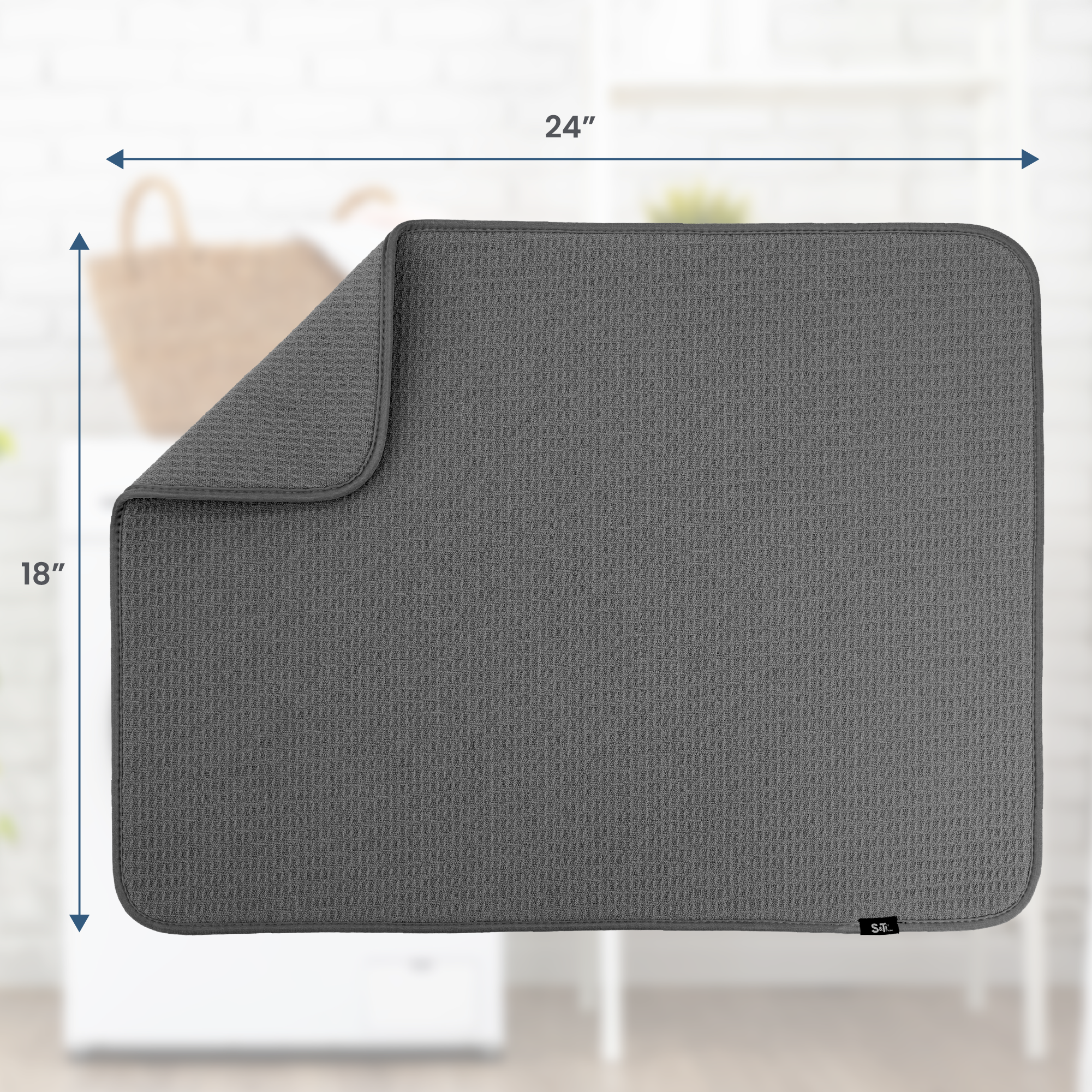 XL honeycomb dish drying mat