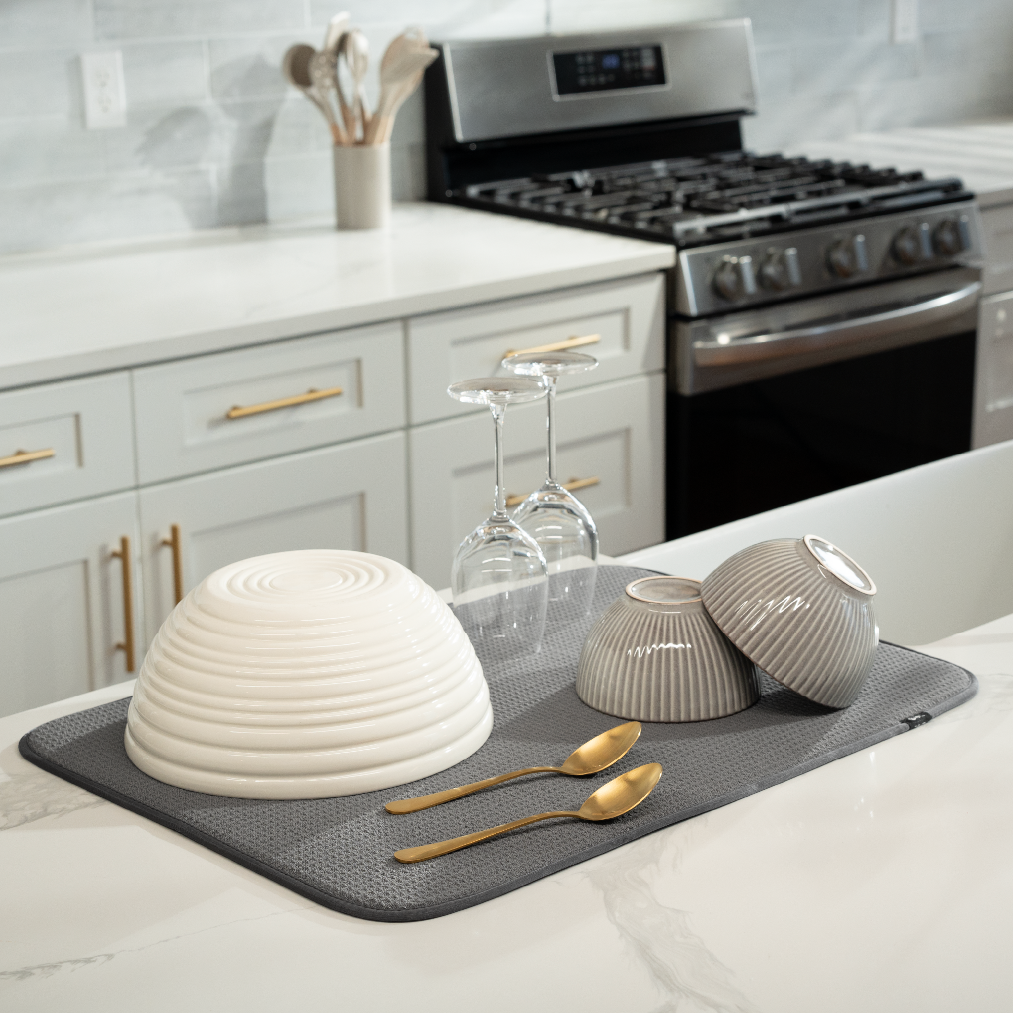 XL honeycomb dish drying mat