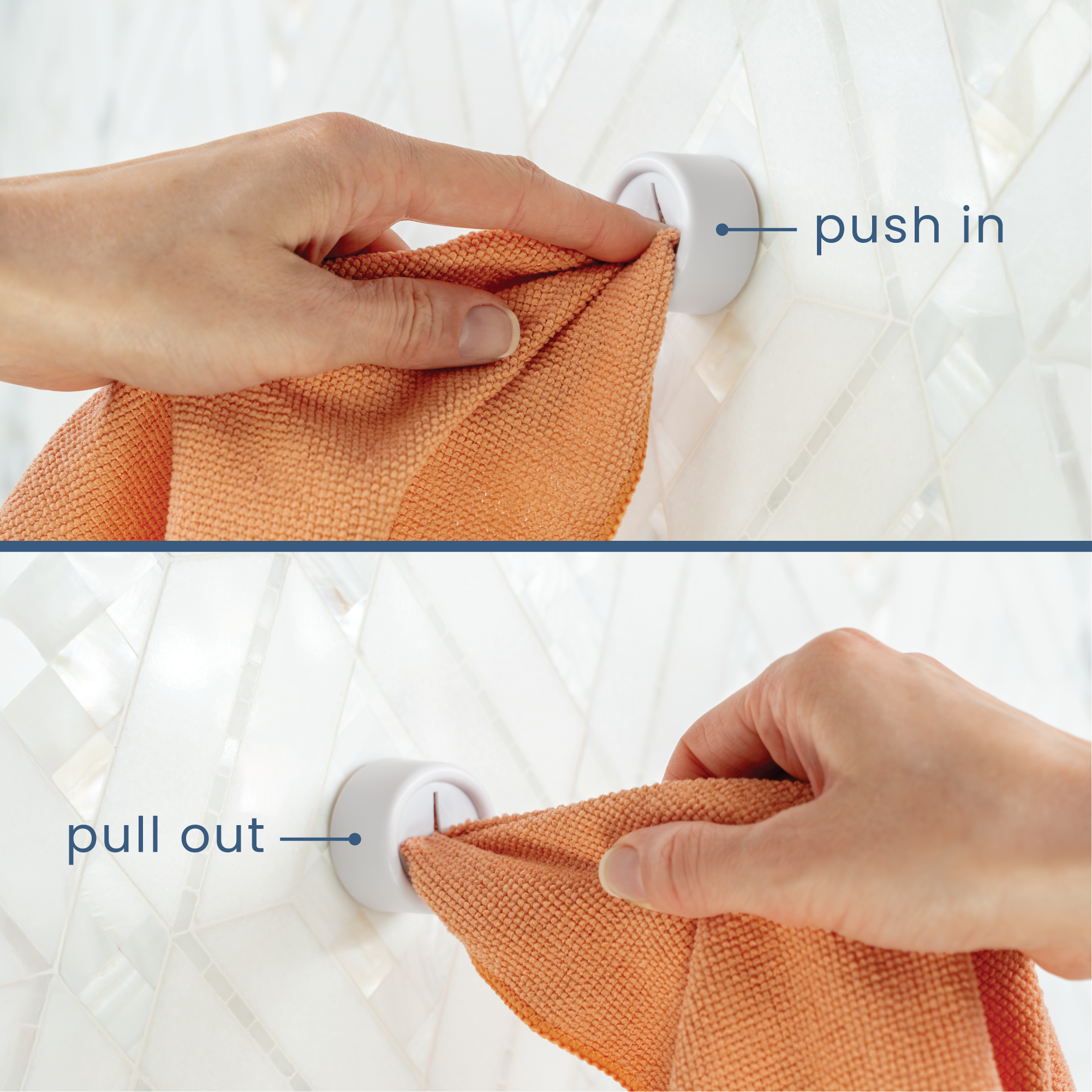 towel push hooks
