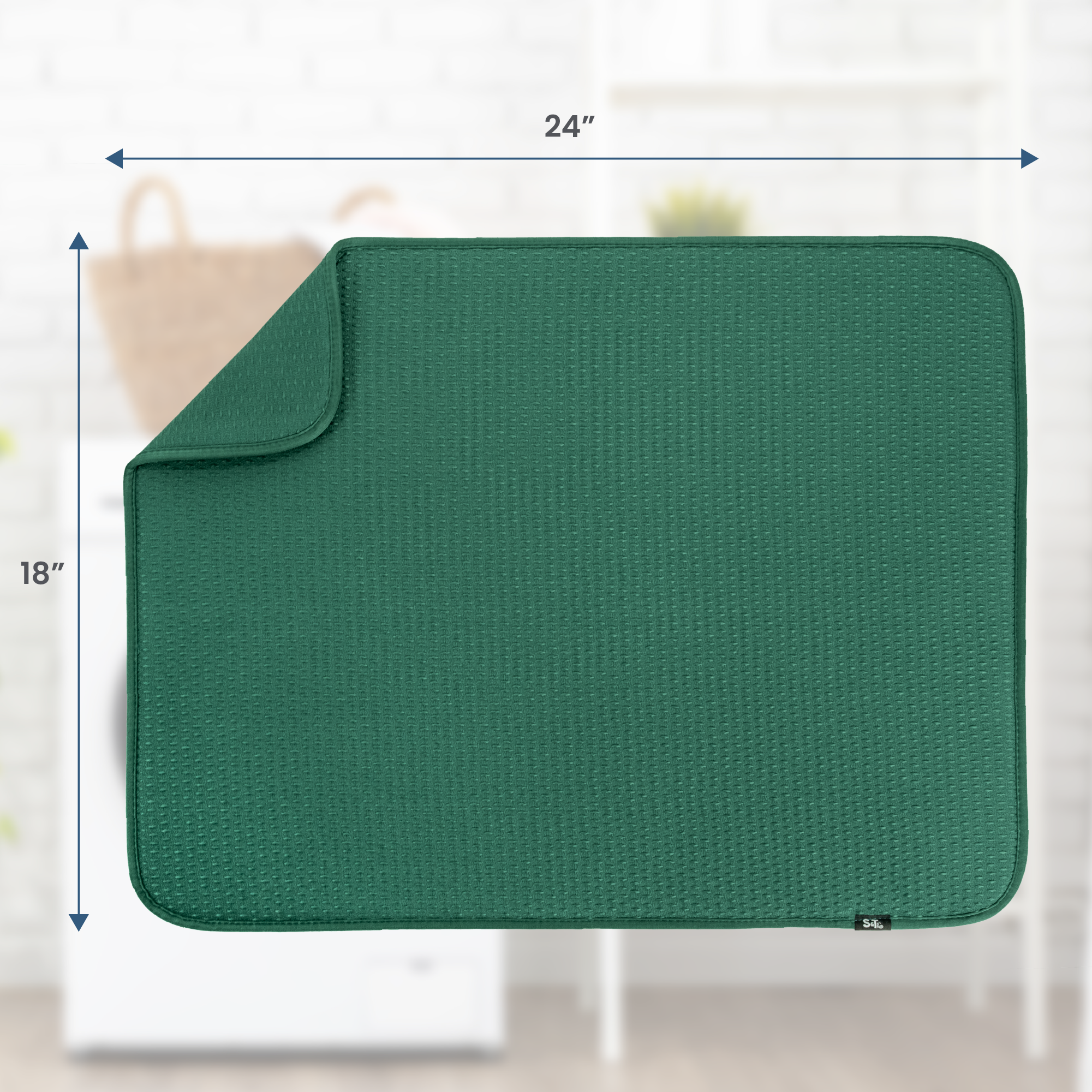 XL diamond dish drying mat