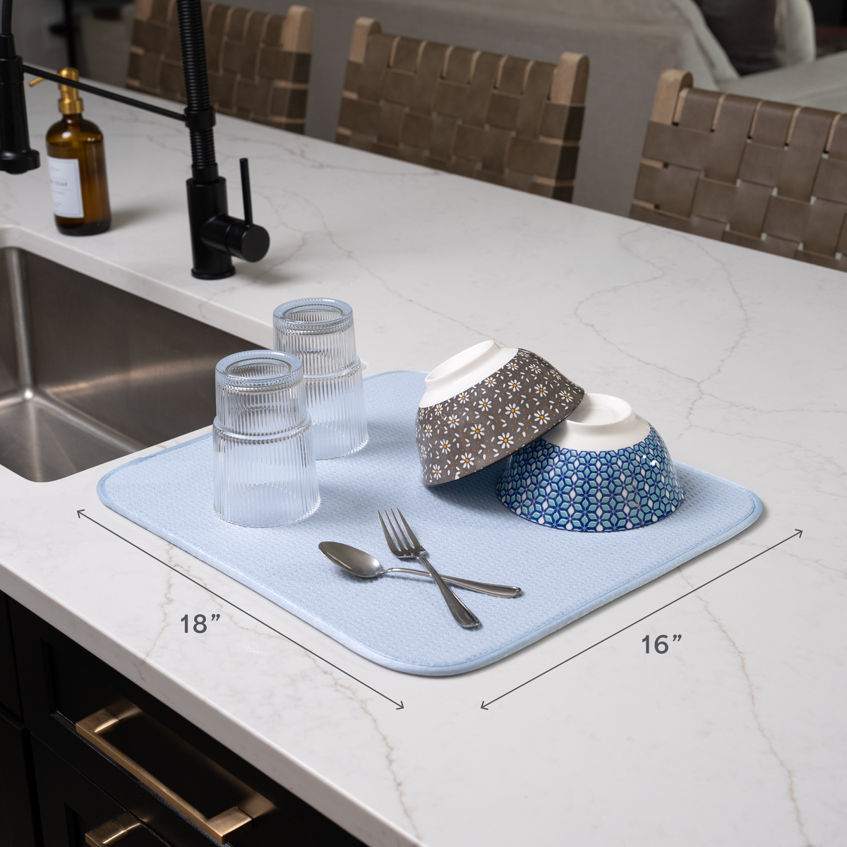 honeycomb dish drying mat