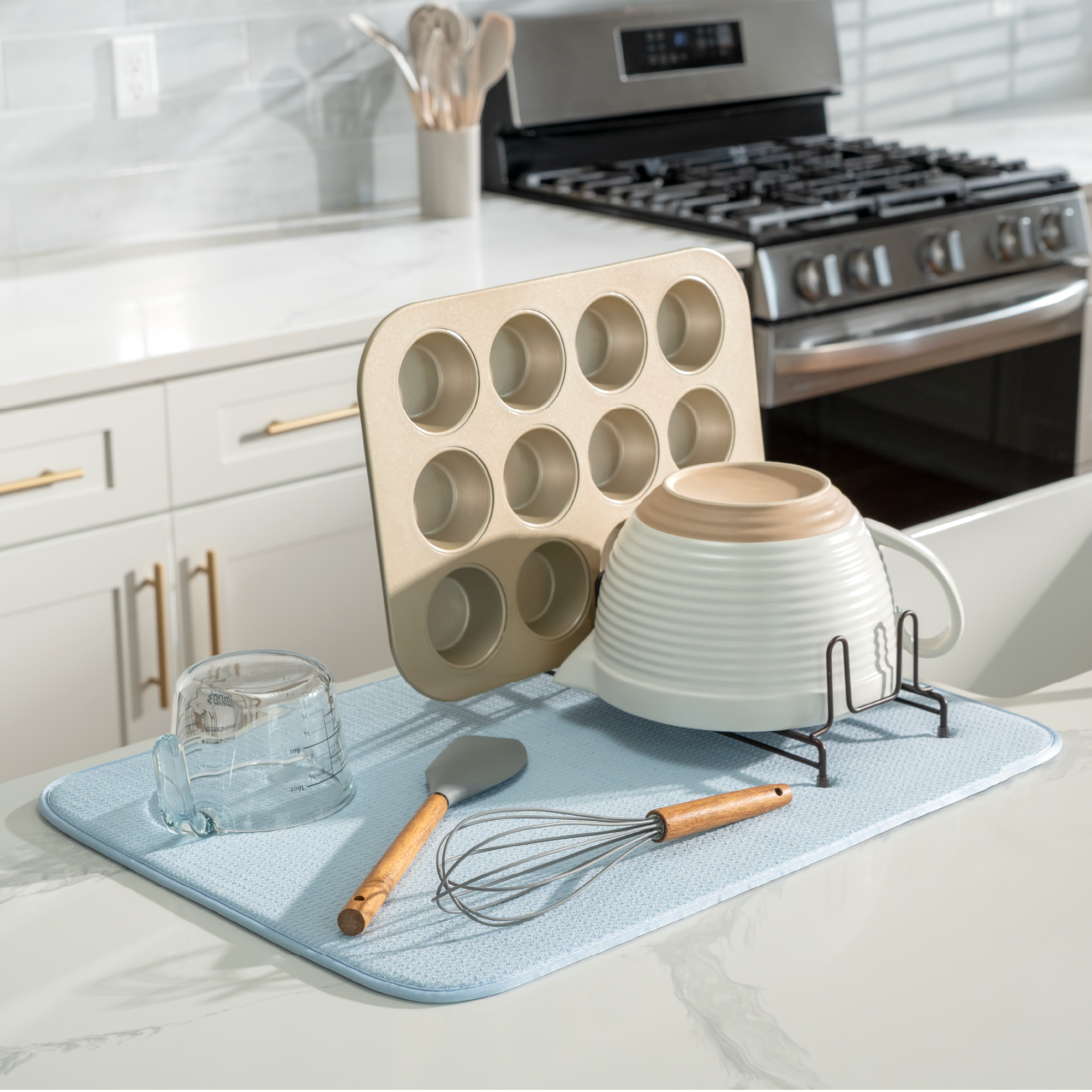 XL honeycomb dish drying mat
