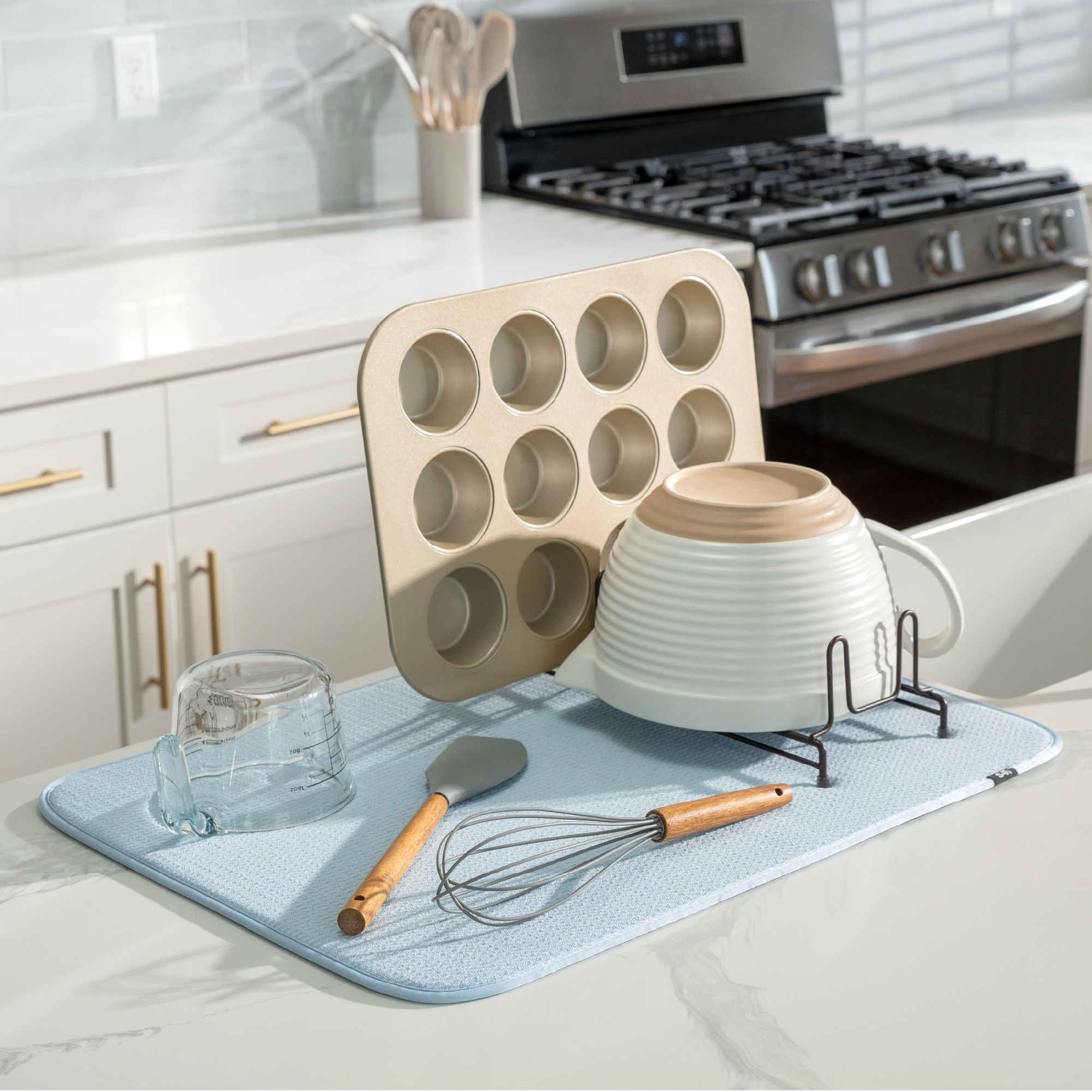 XL honeycomb dish drying mat