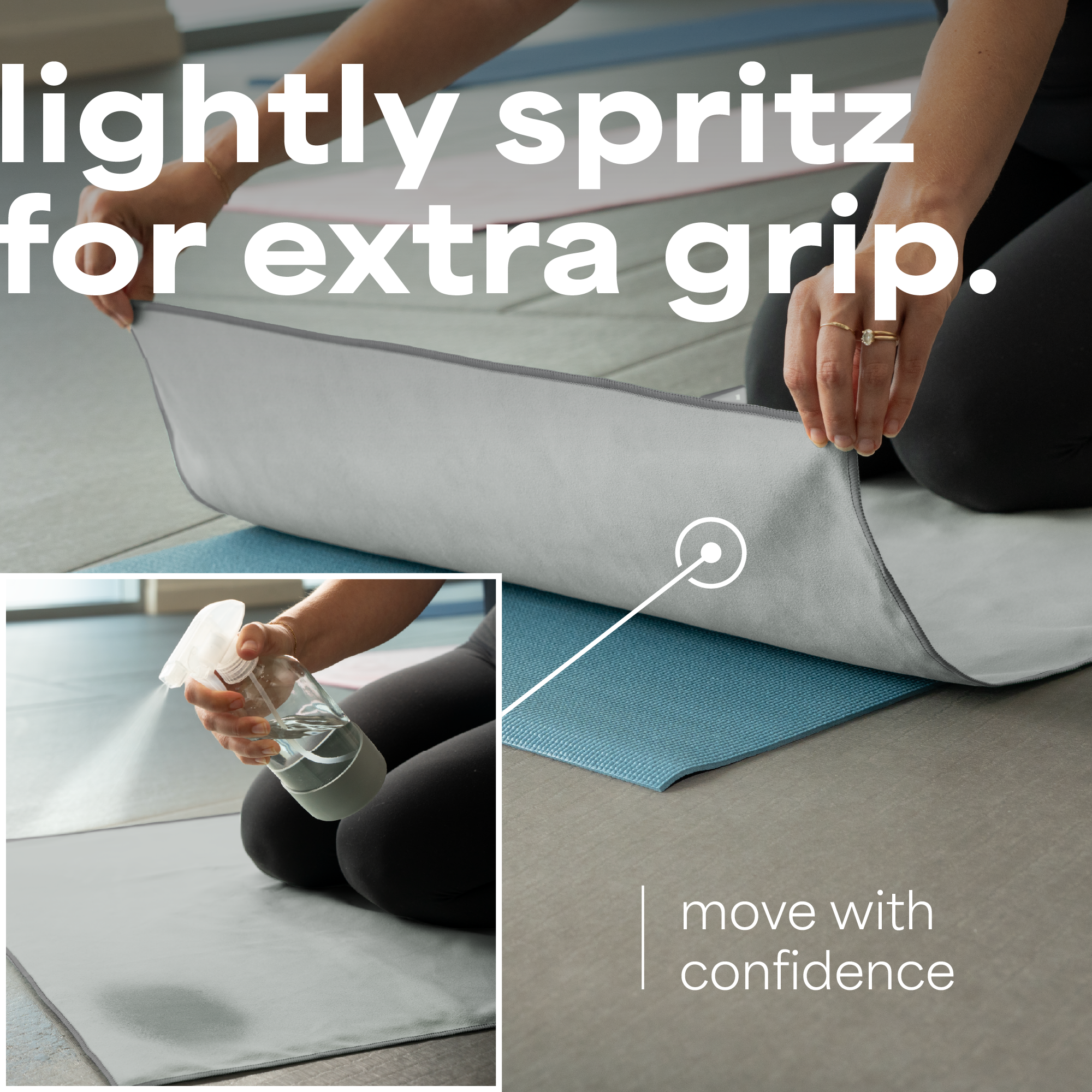 yoga mat towels 2 pack