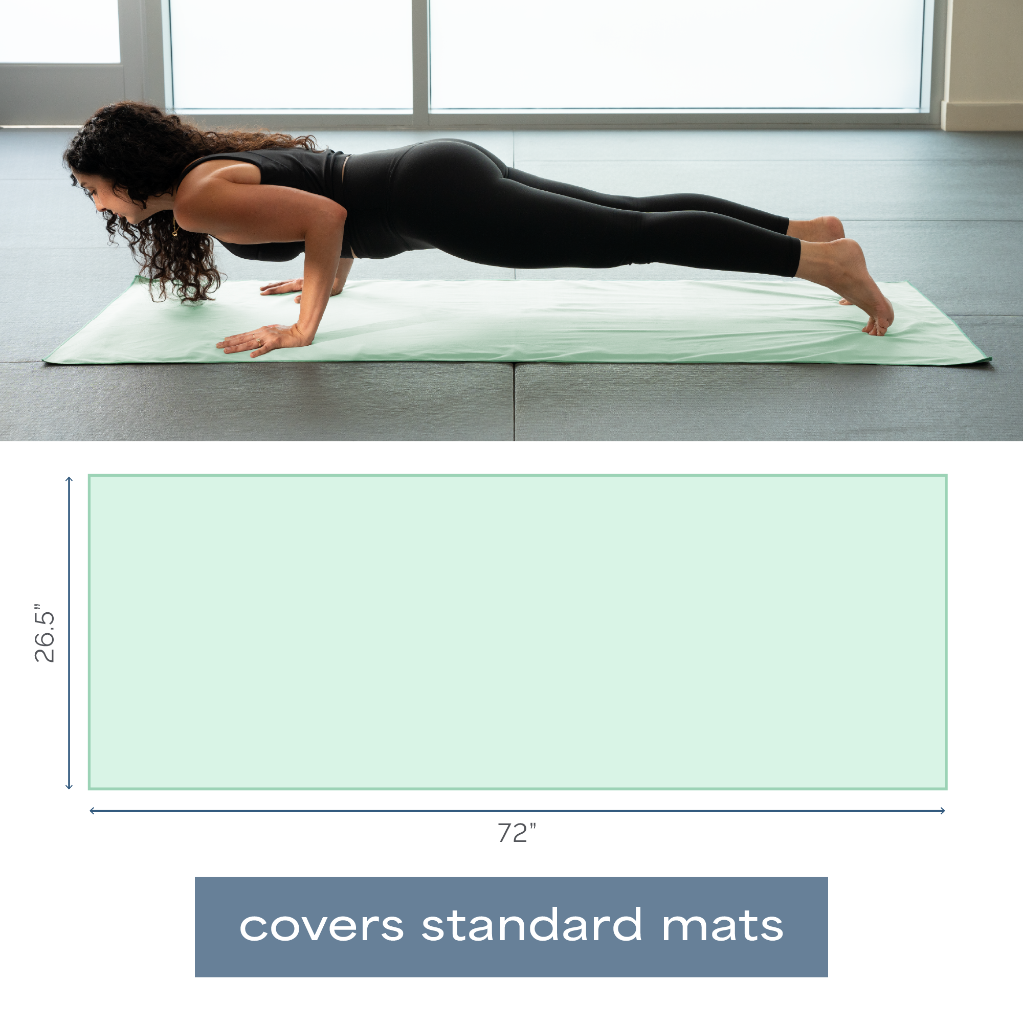 yoga mat towels 2 pack