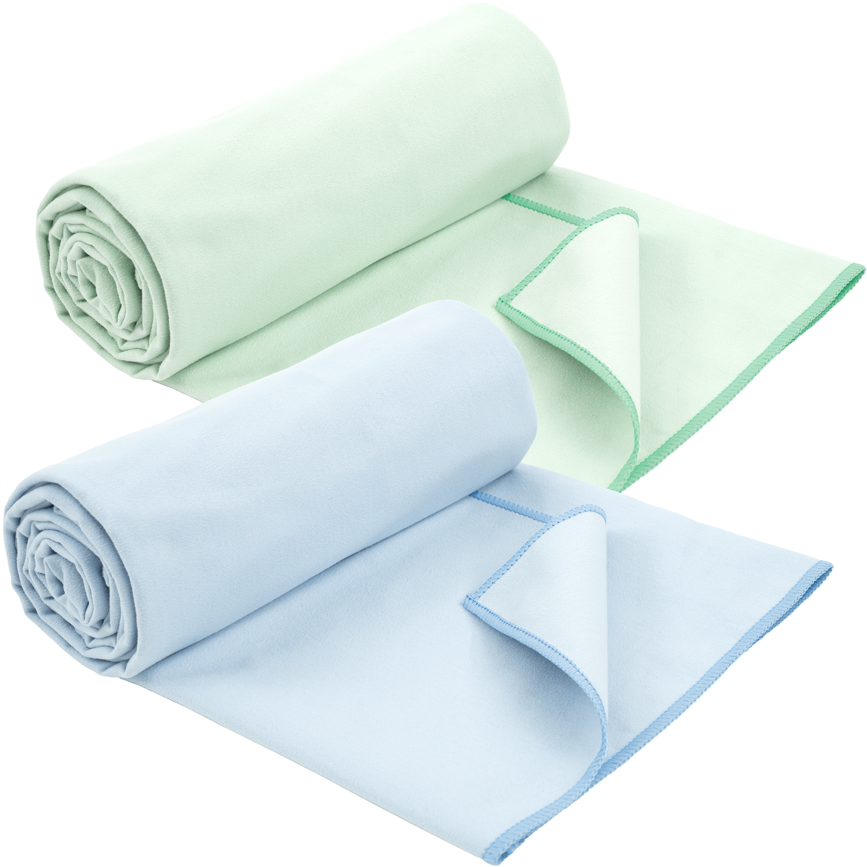 suede microfiber yoga mat towels 2 pack