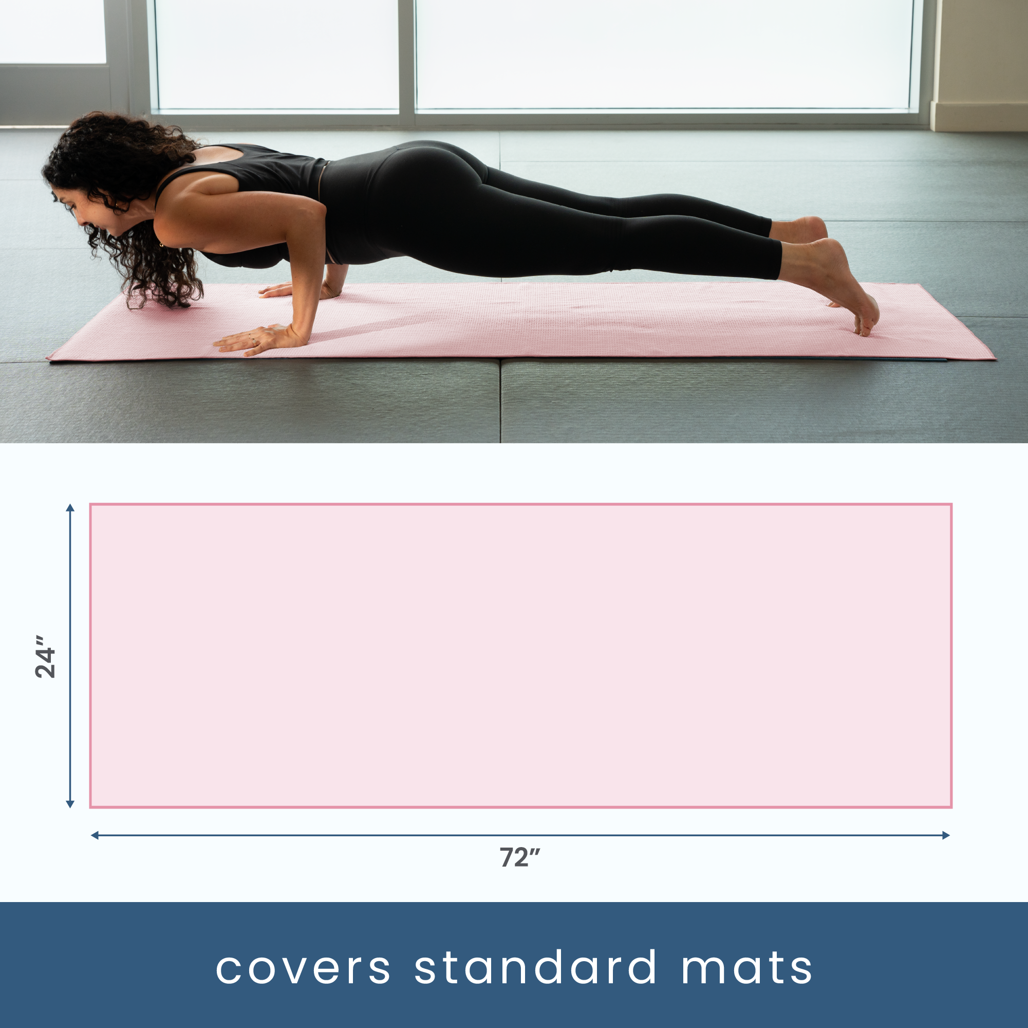 microfiber yoga mat towel with silicone grip
