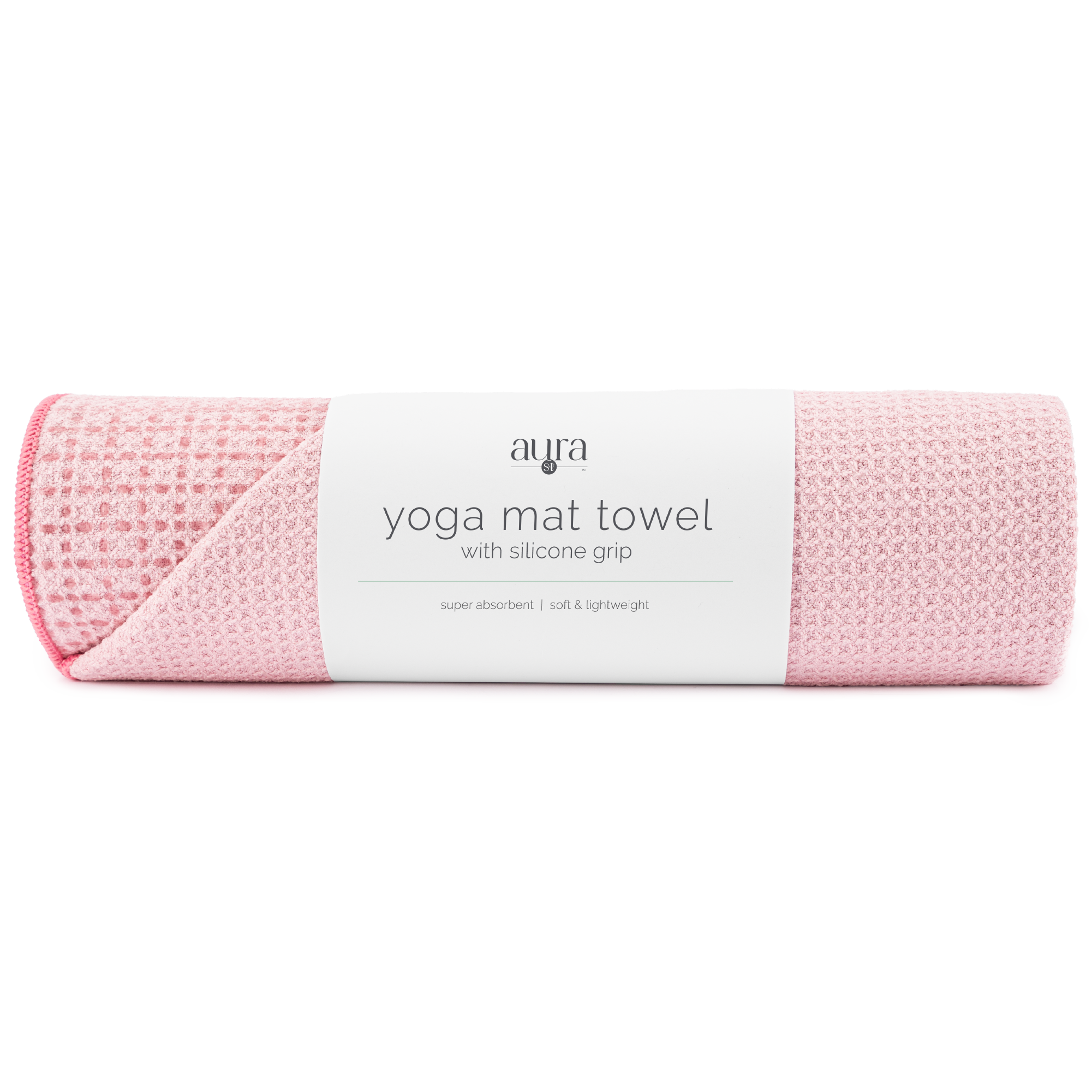yoga mat towel with silicone grip