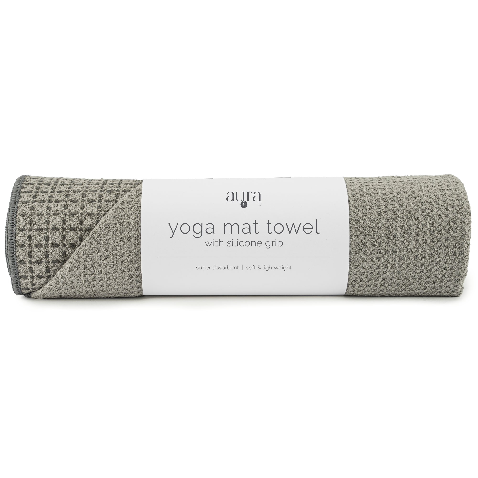 yoga mat towel with silicone grip