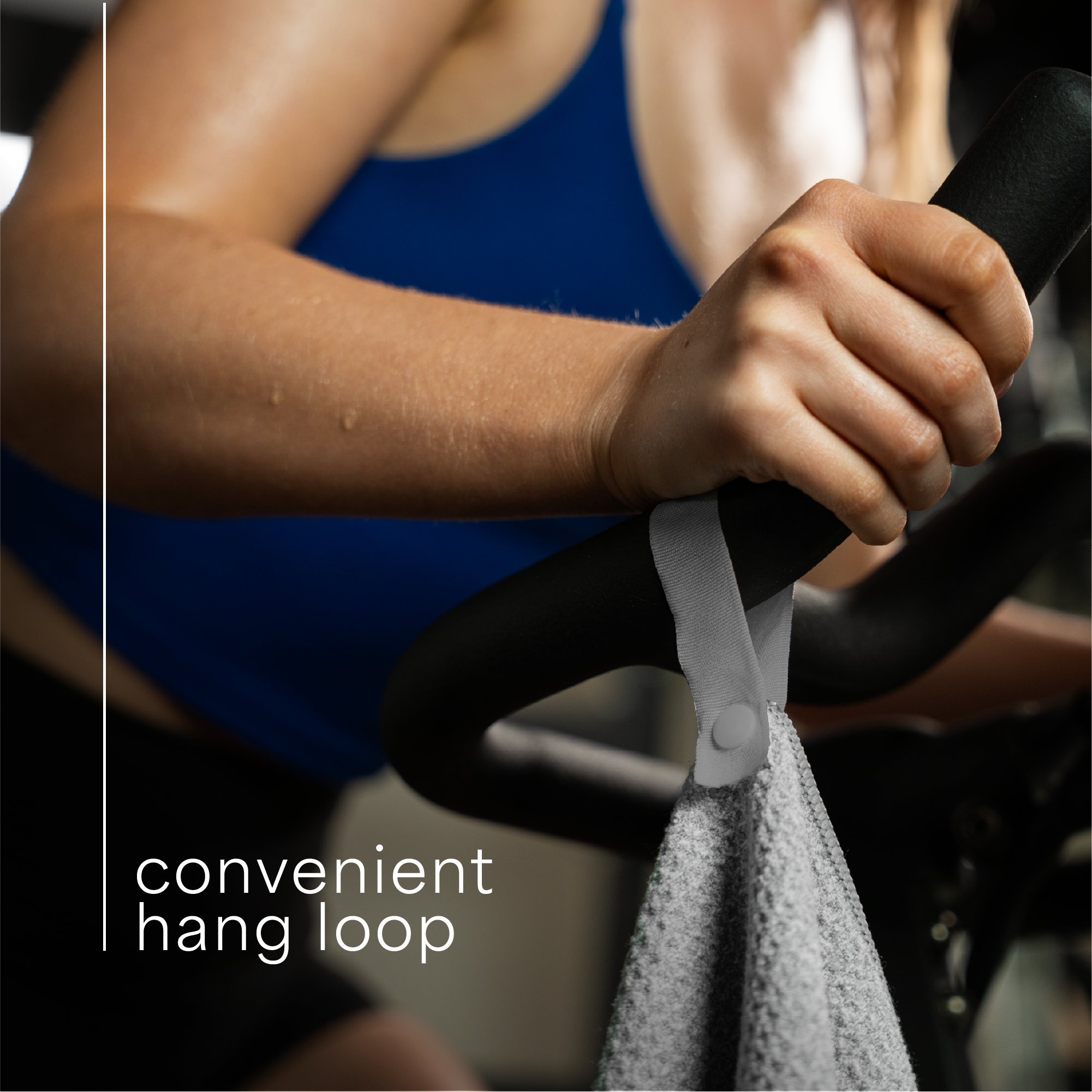 gym towels with snap loop