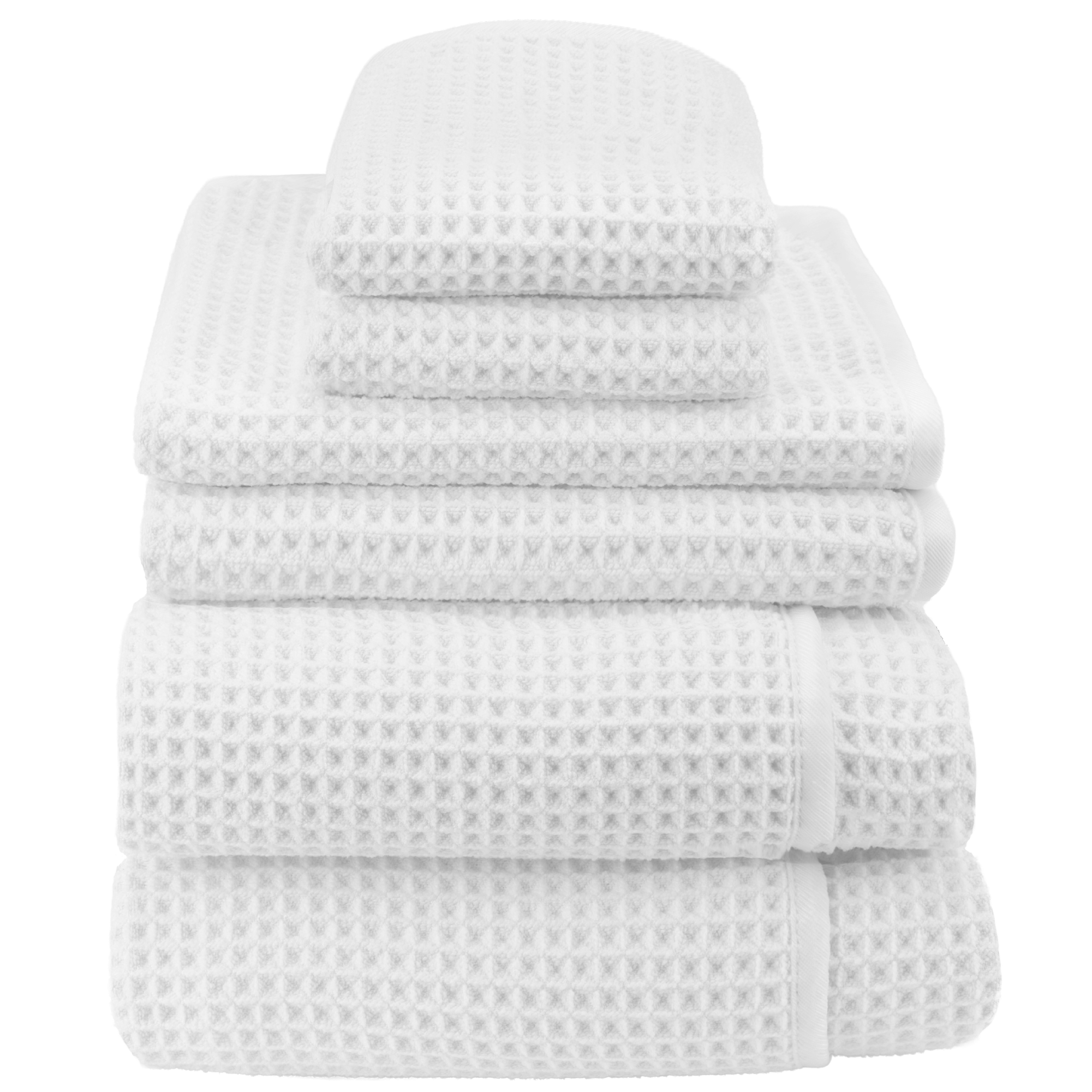 waffle bath towel set