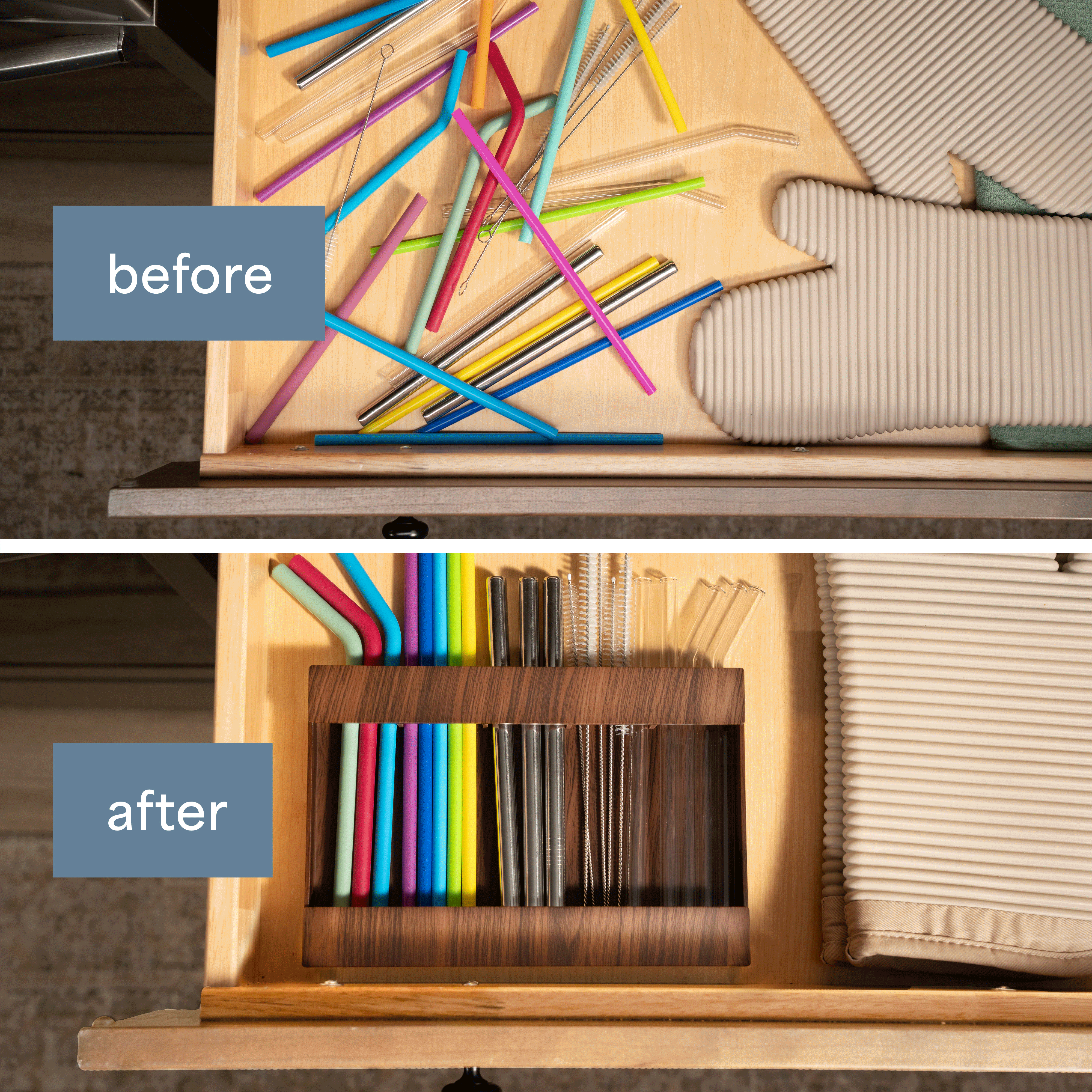 straw organizer & holder
