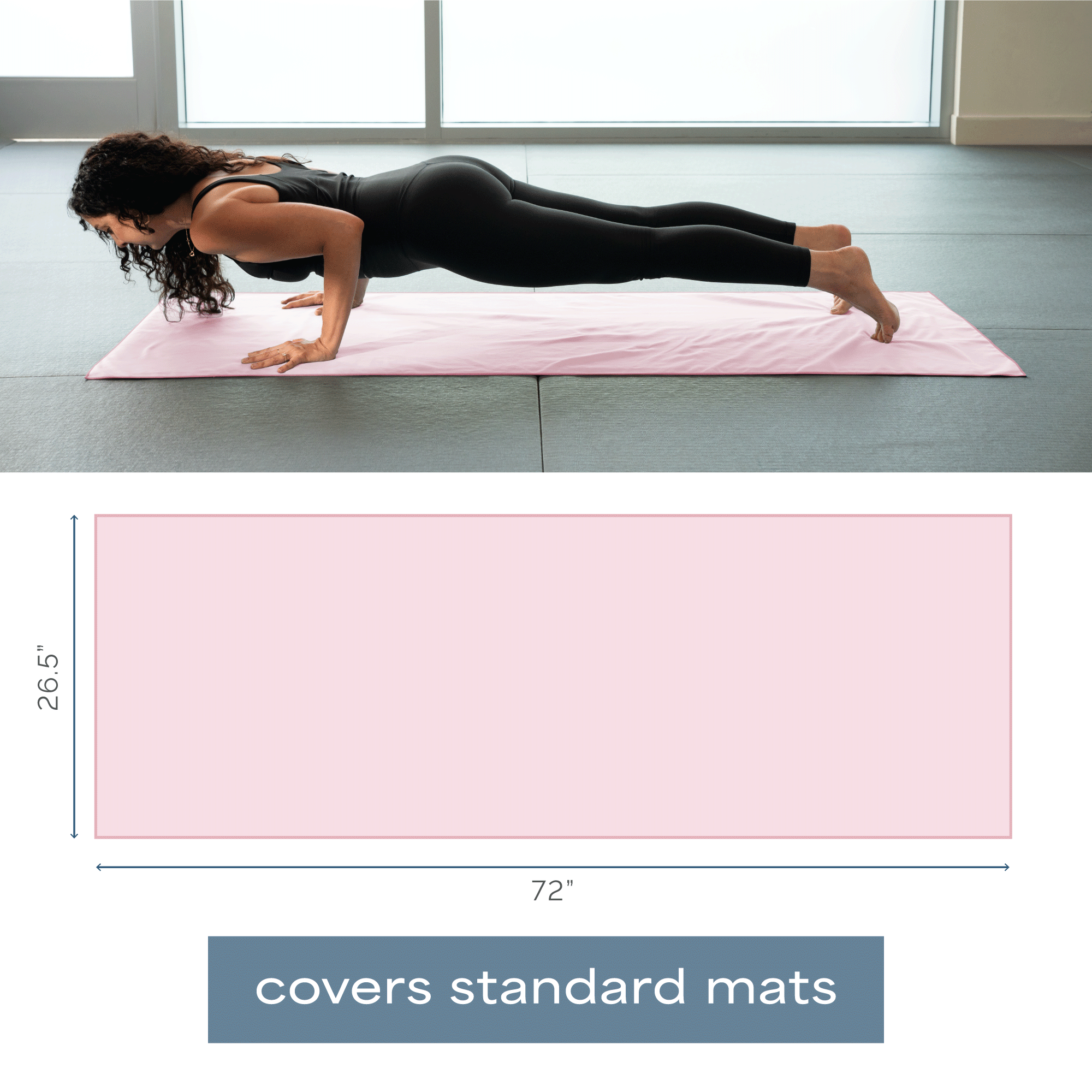 yoga mat towels 2 pack