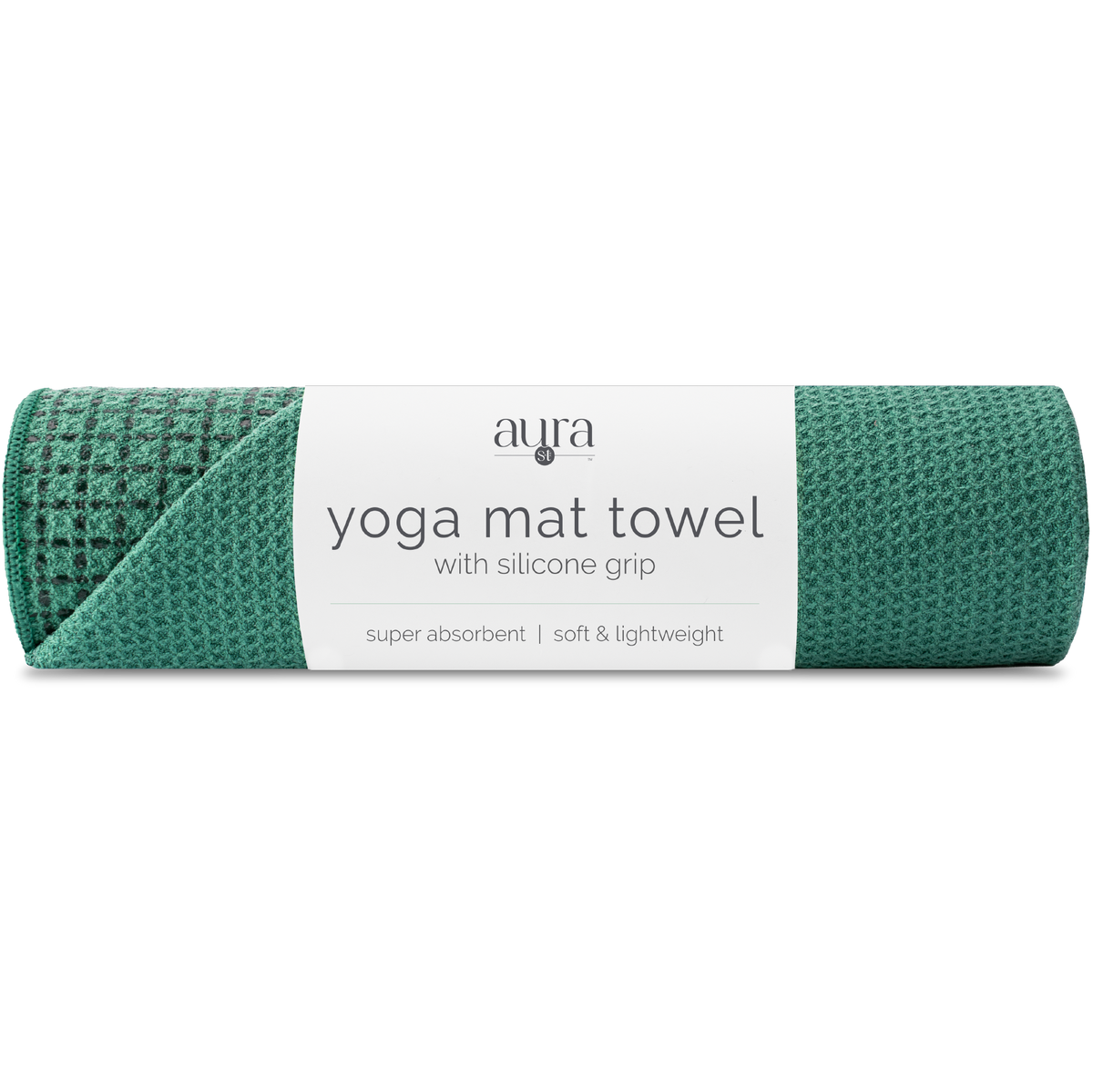 yoga mat towel with silicone grip