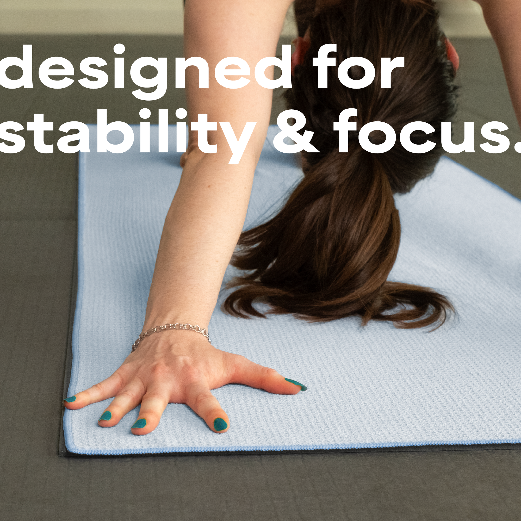 yoga mat towel with silicone grip 2 pack