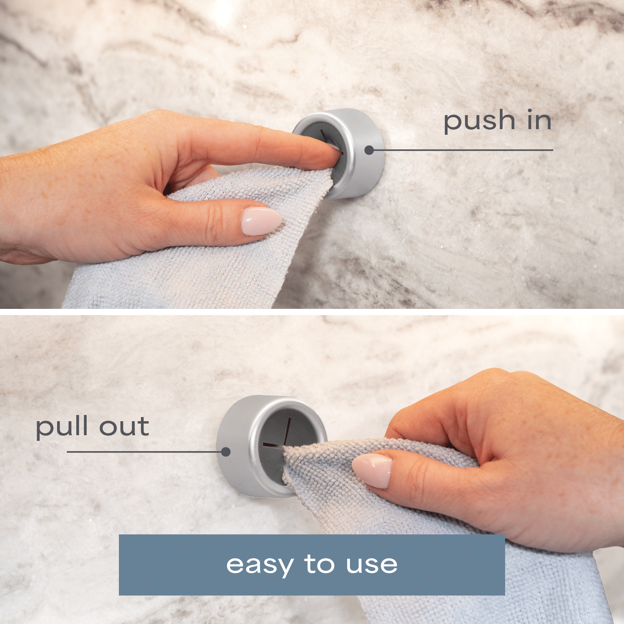 towel push hooks