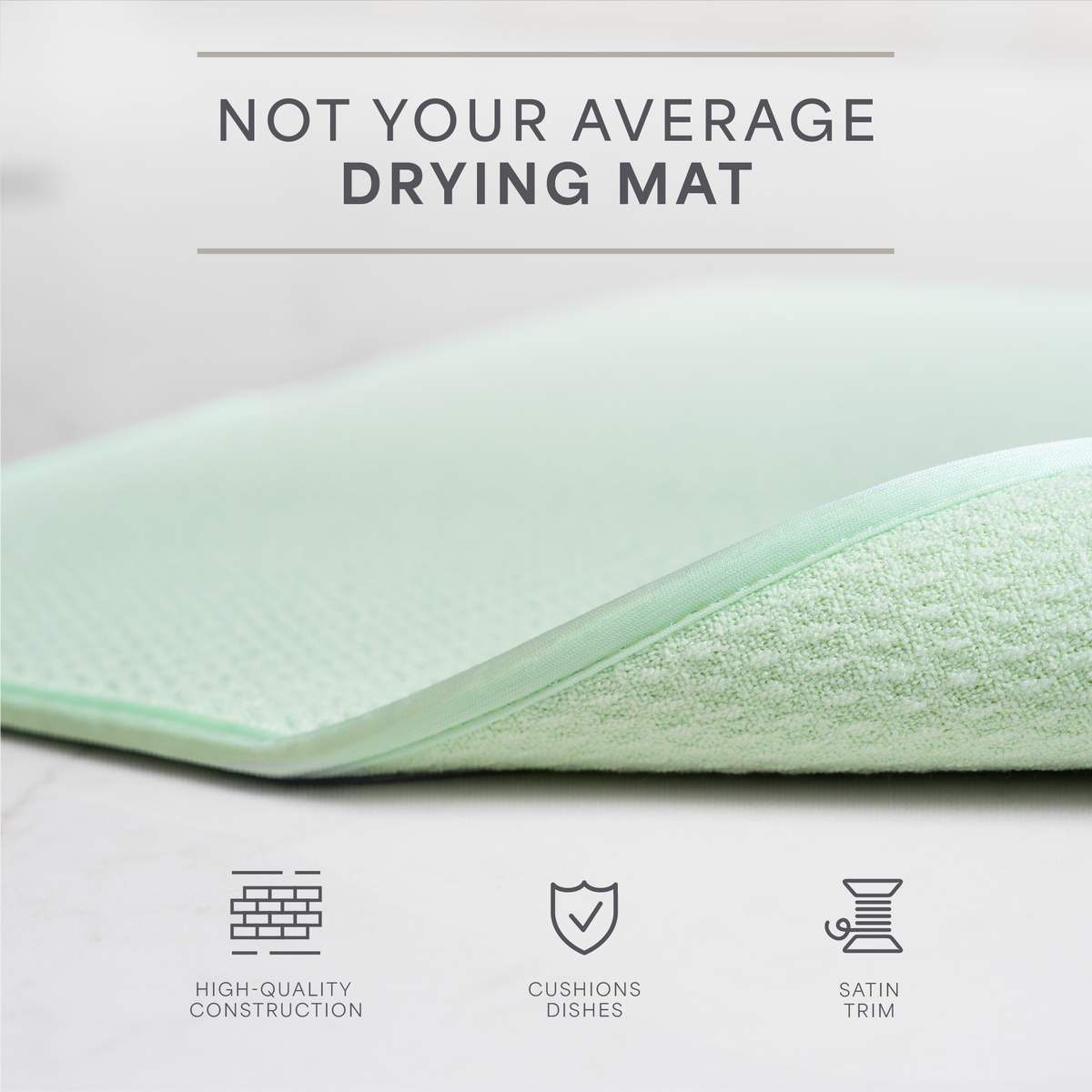 XL honeycomb dish drying mat