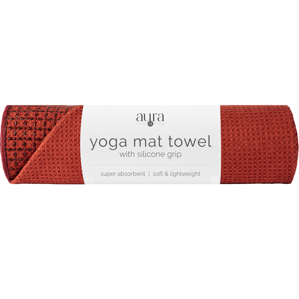 yoga mat towel with silicone grip
