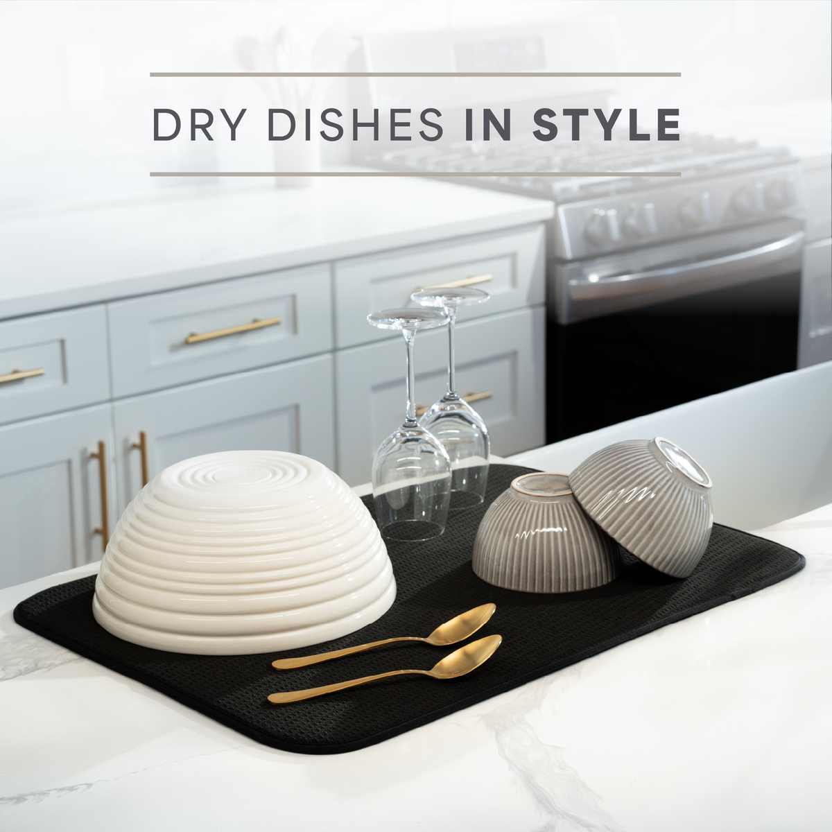 XL honeycomb dish drying mat