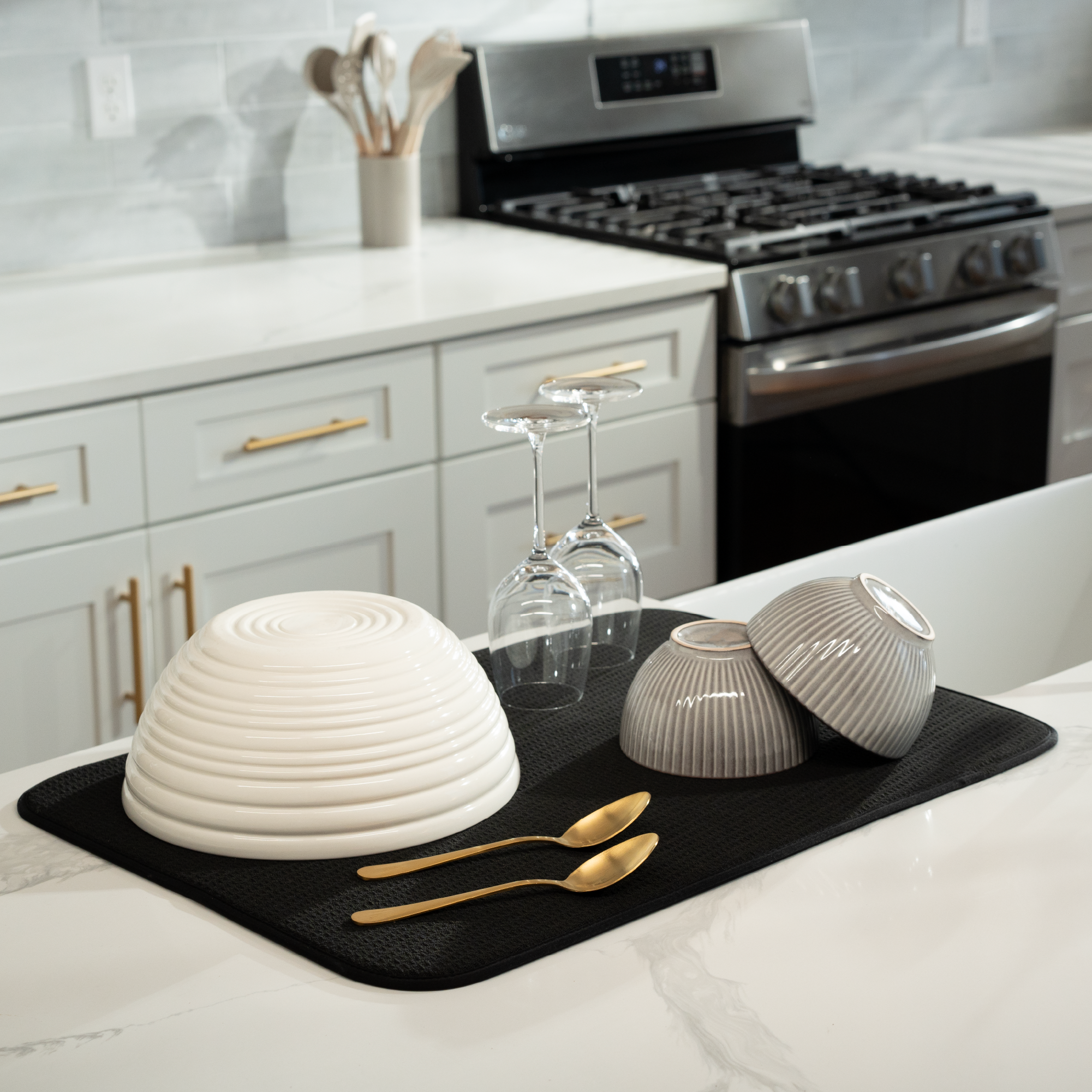 XL honeycomb dish drying mat