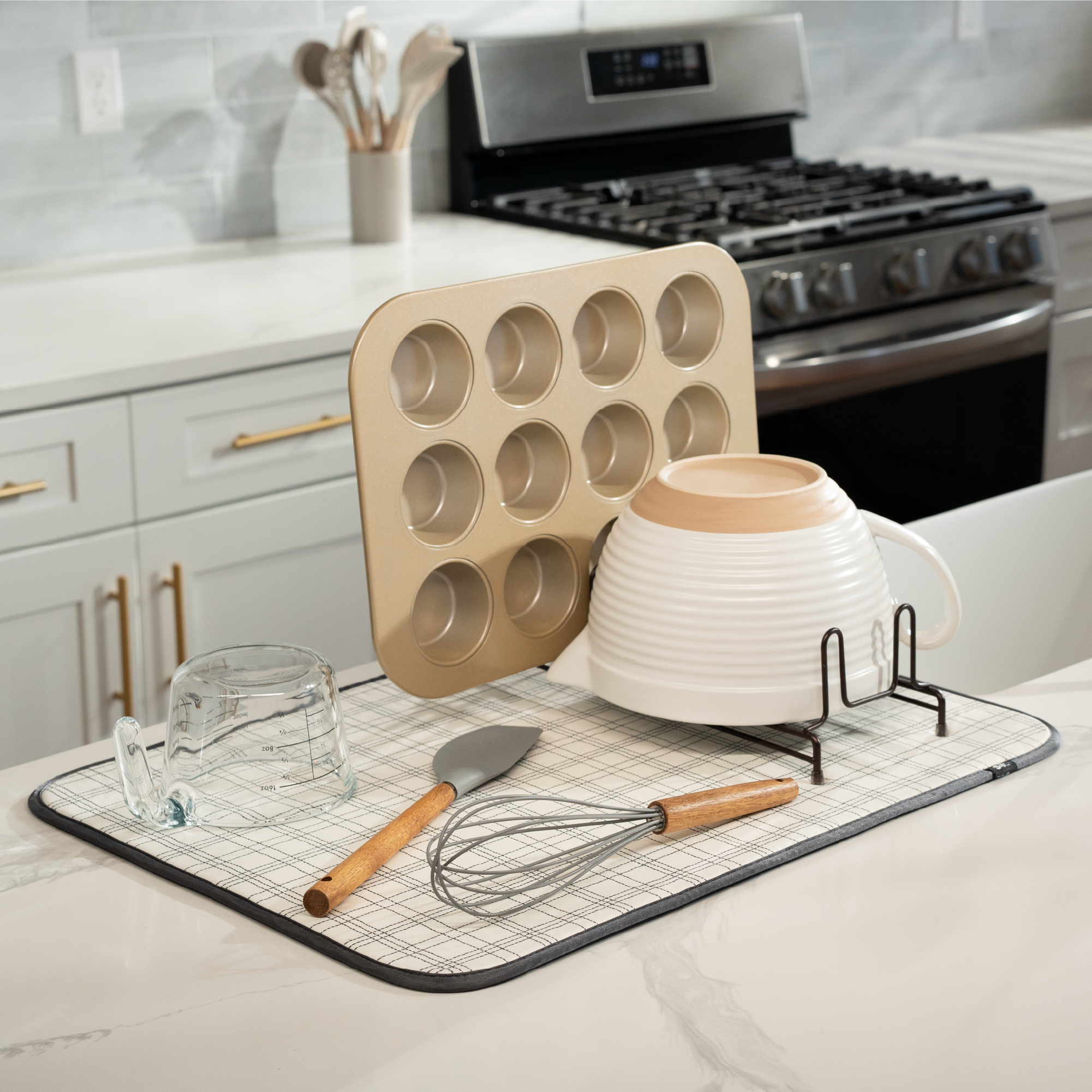 XL honeycomb dish drying mat