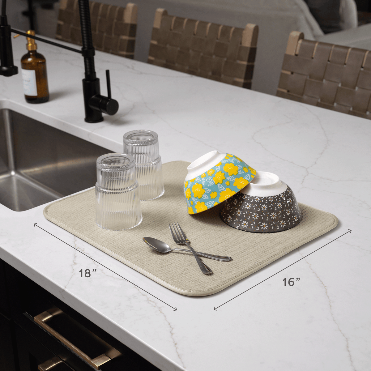 honeycomb dish drying mat