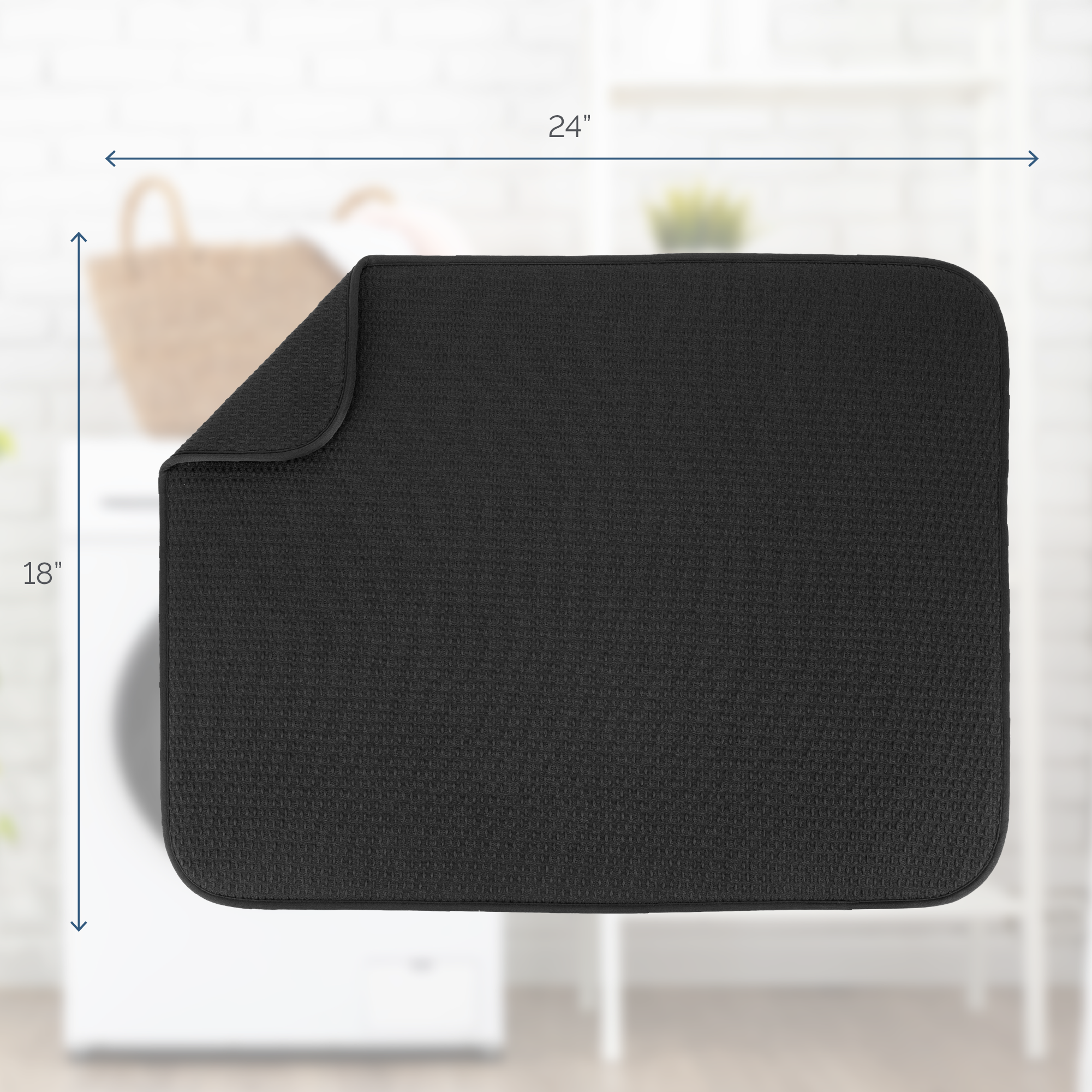 XL diamond dish drying mat