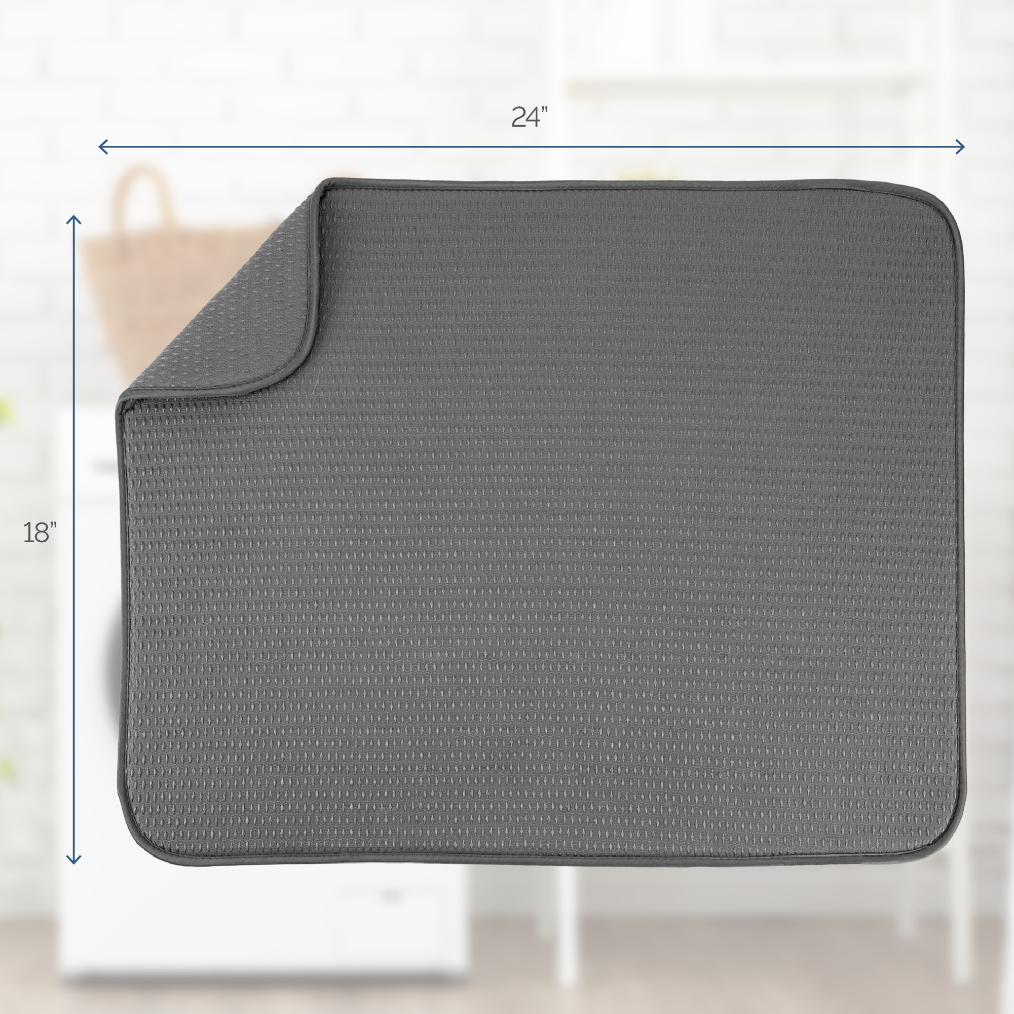 XL diamond dish drying mat