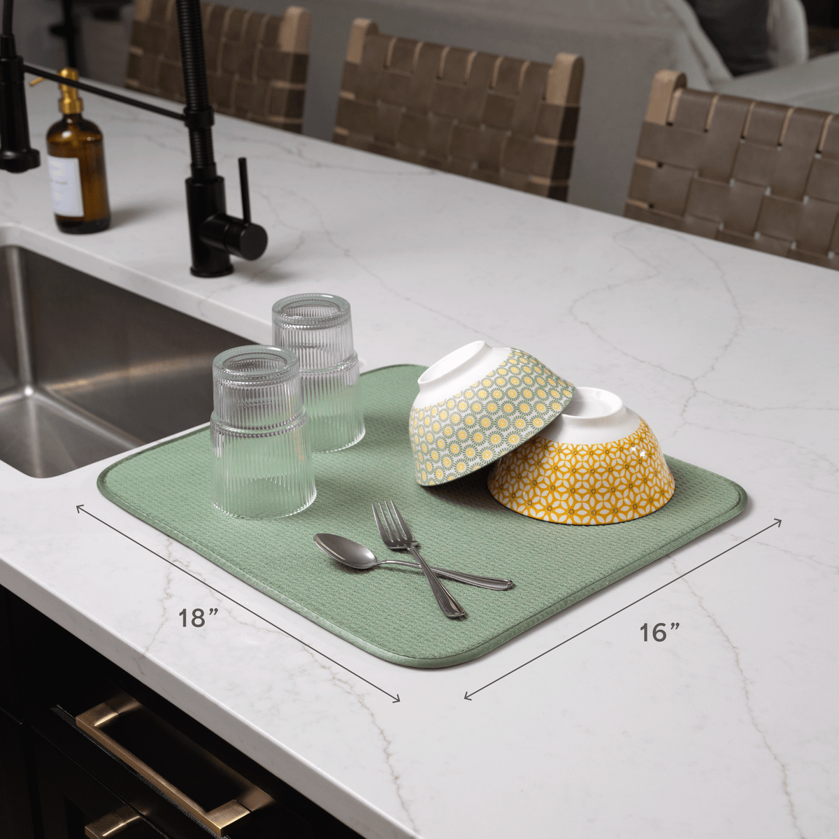 honeycomb dish drying mat