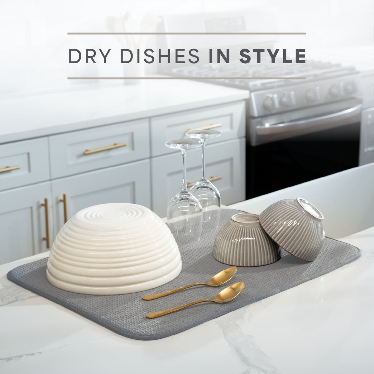 XL honeycomb dish drying mat
