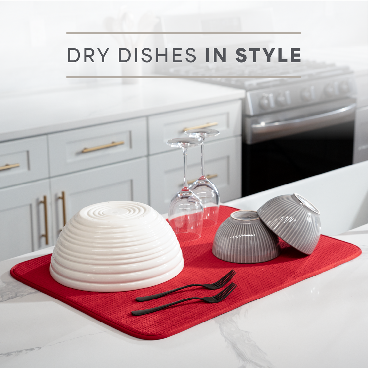 XL honeycomb dish drying mat