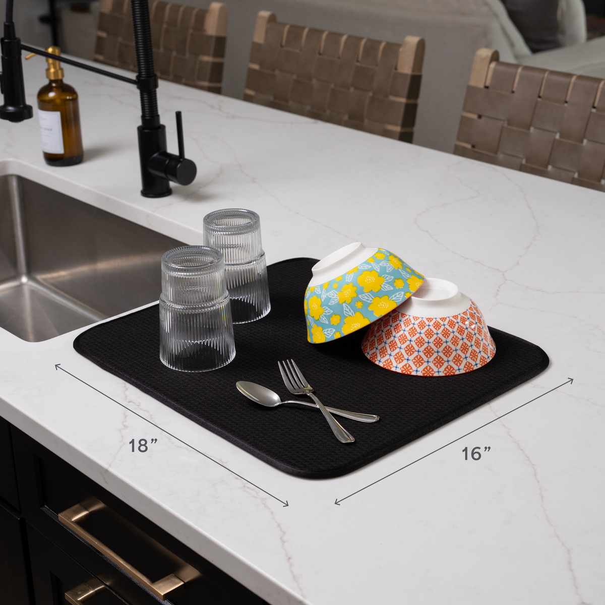 honeycomb dish drying mat