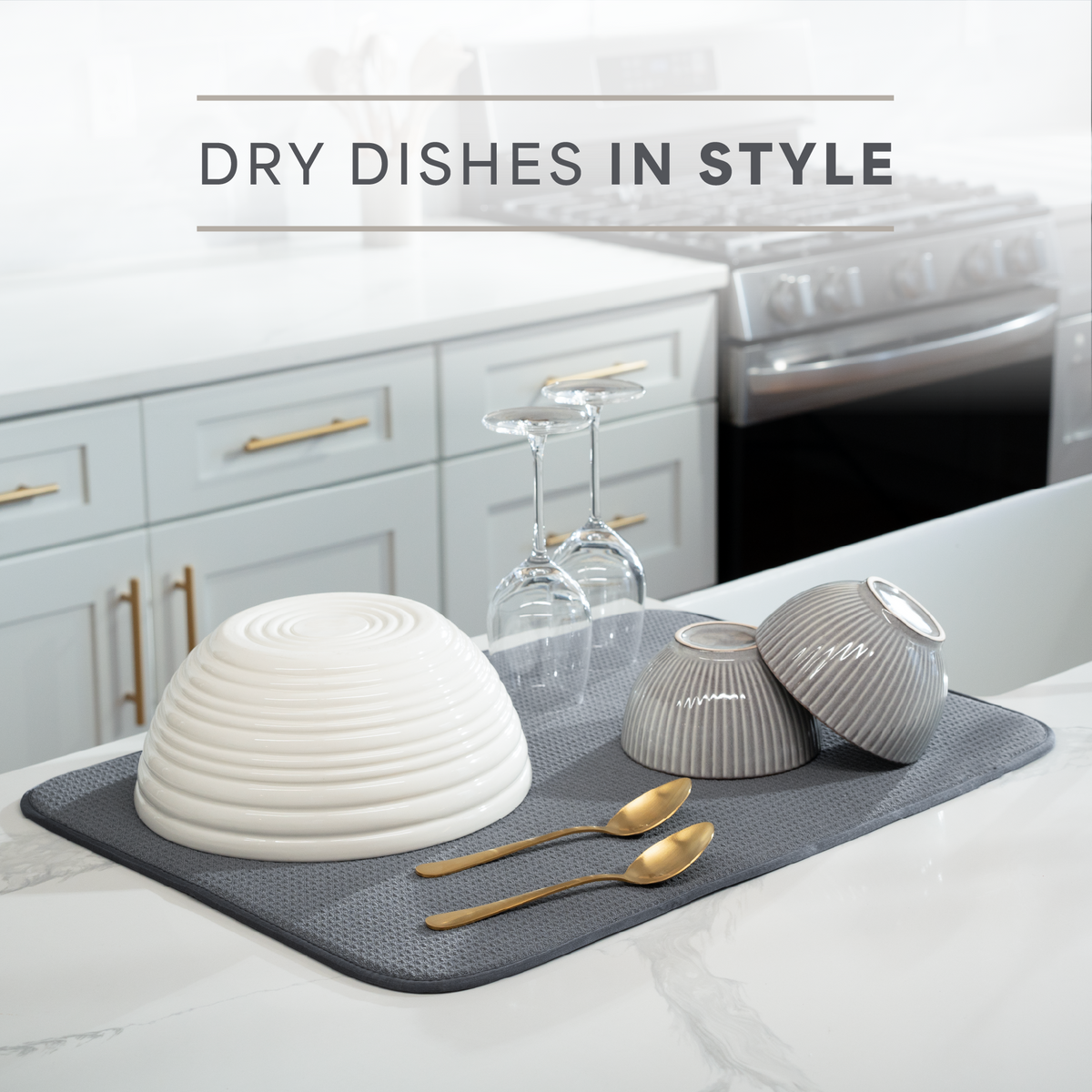 XL honeycomb dish drying mat