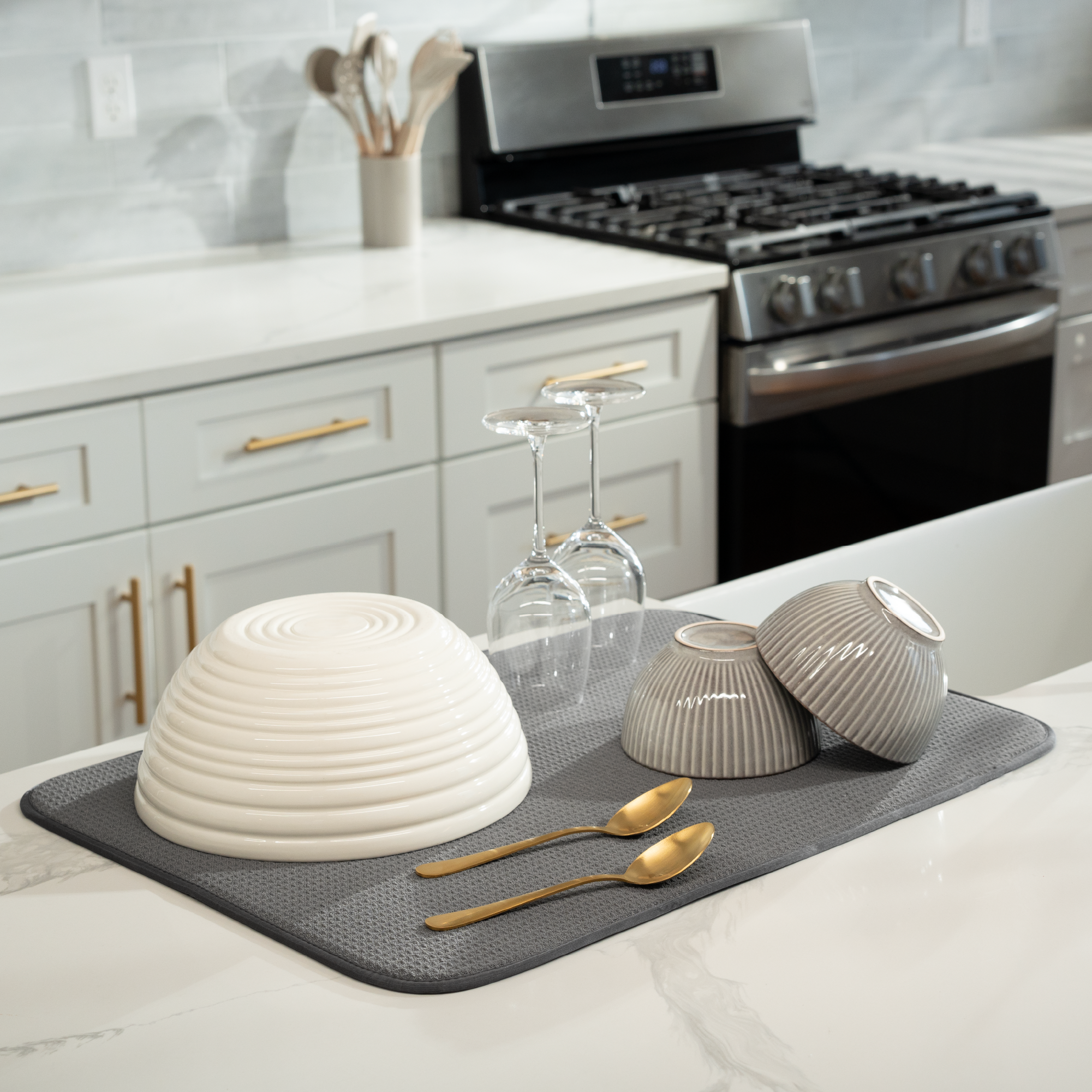 XL honeycomb dish drying mat