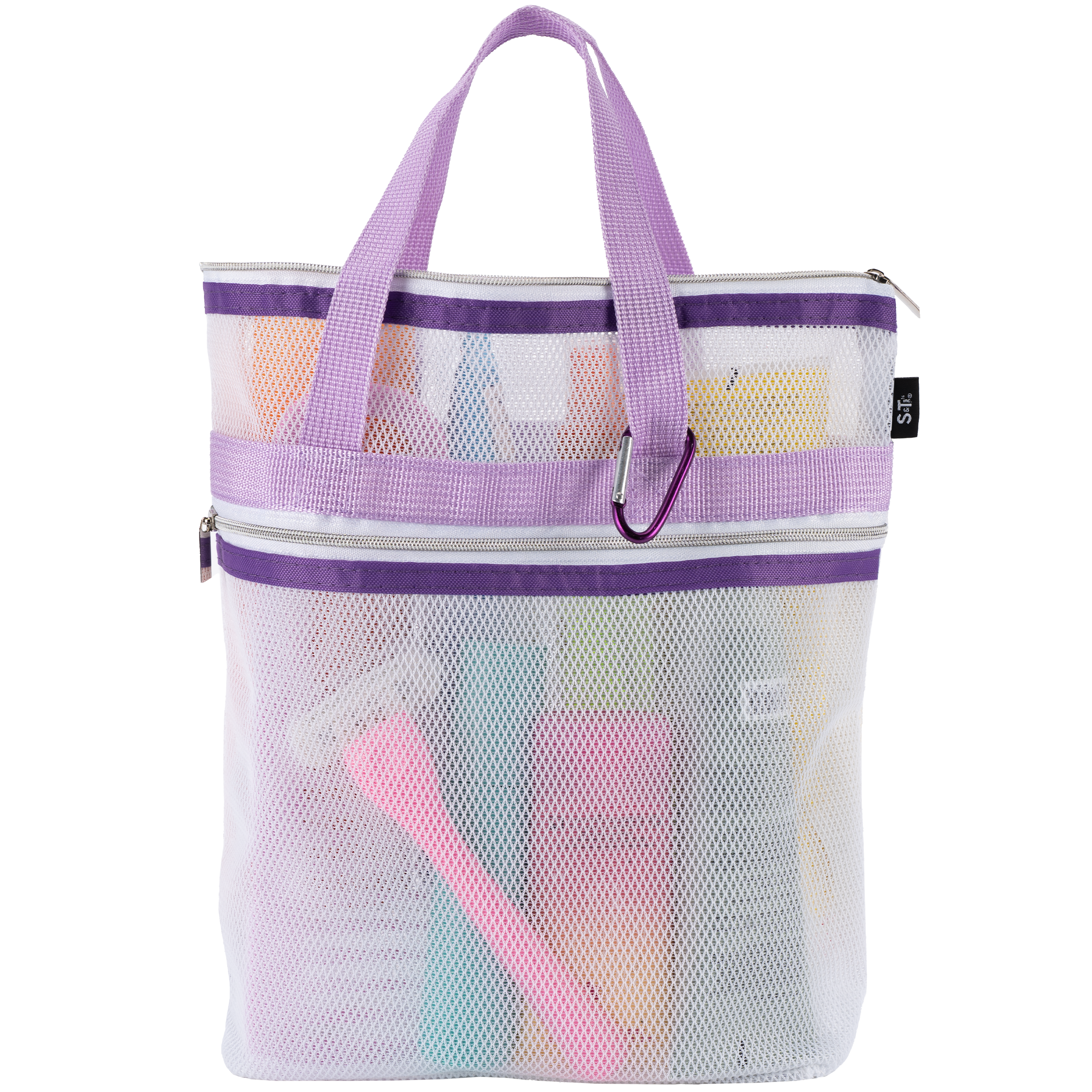 mesh shower tote