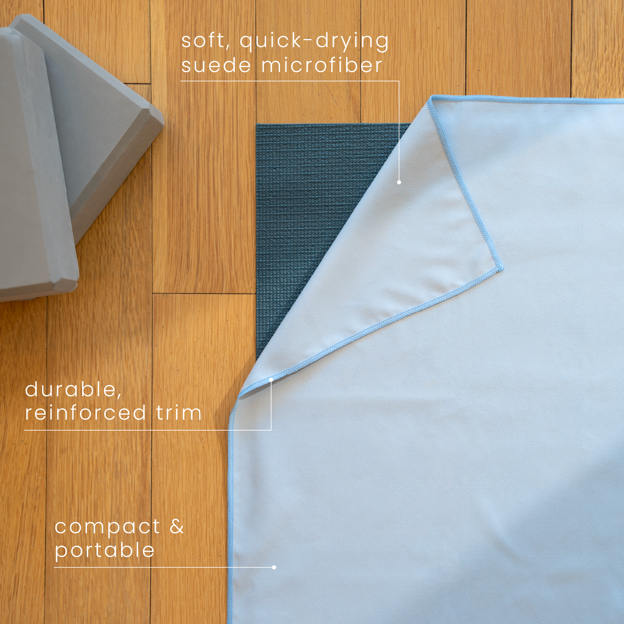 suede microfiber yoga mat towels