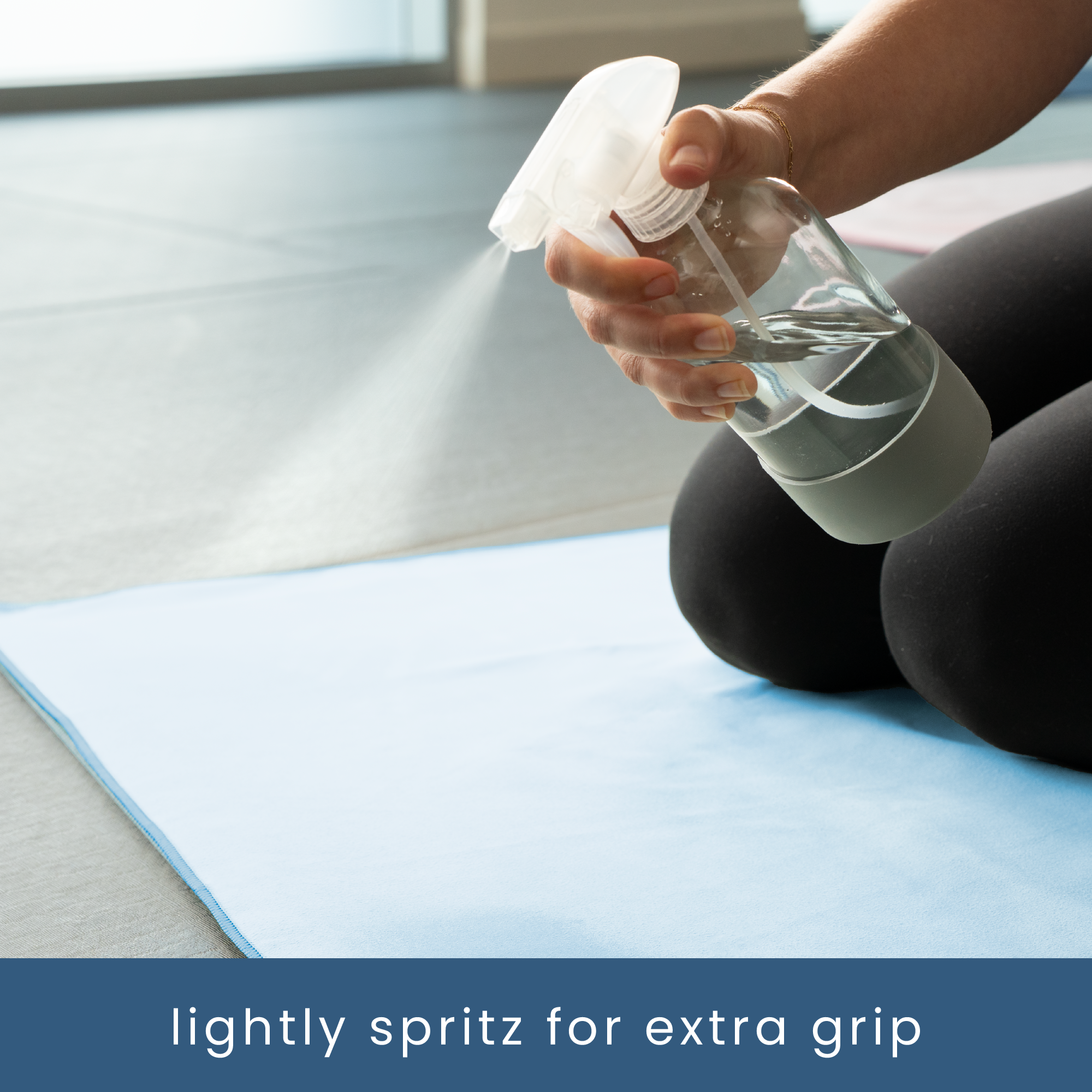 suede microfiber yoga mat towels 2 pack